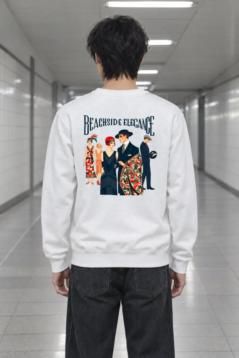 "Beachside Elegance" Heavy Blend Unisex Crewneck Sweatshirt