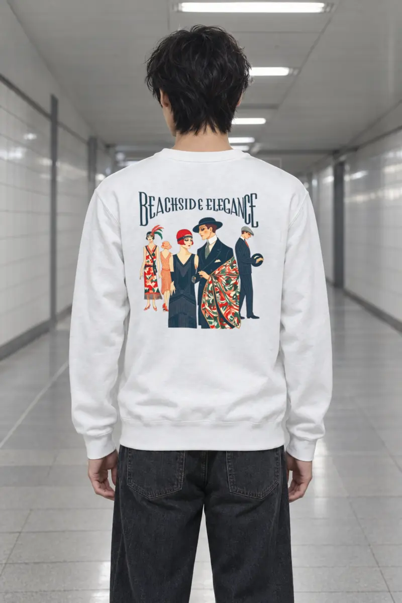 "Beachside Elegance" Heavy Blend Unisex Crewneck Sweatshirt