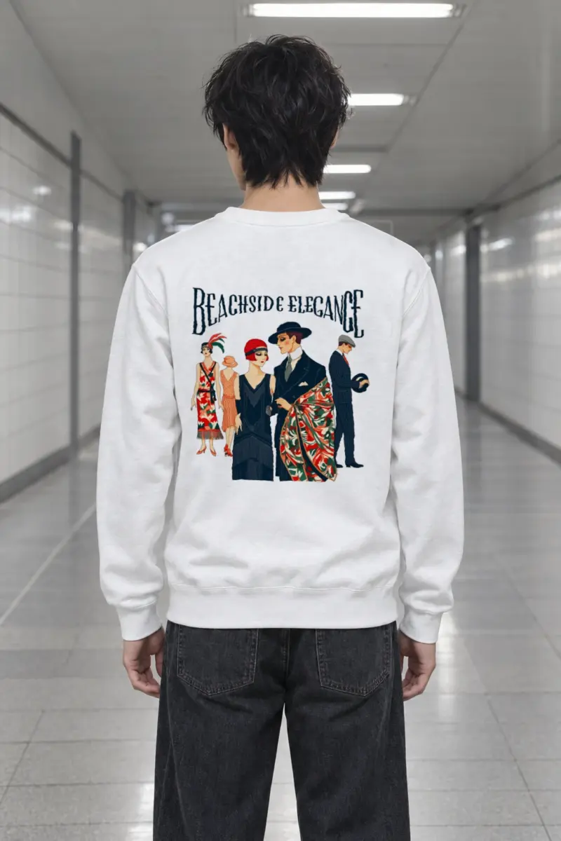 "Beachside Elegance" Heavy Blend Unisex Crewneck Sweatshirt