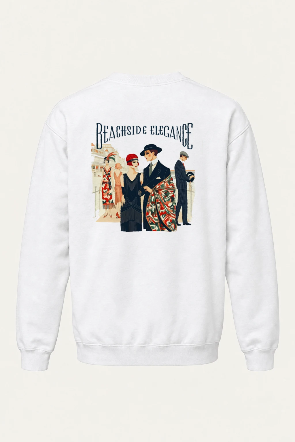 "Beachside Elegance" Heavy Blend Unisex Crewneck Sweatshirt | Gildan 18000
