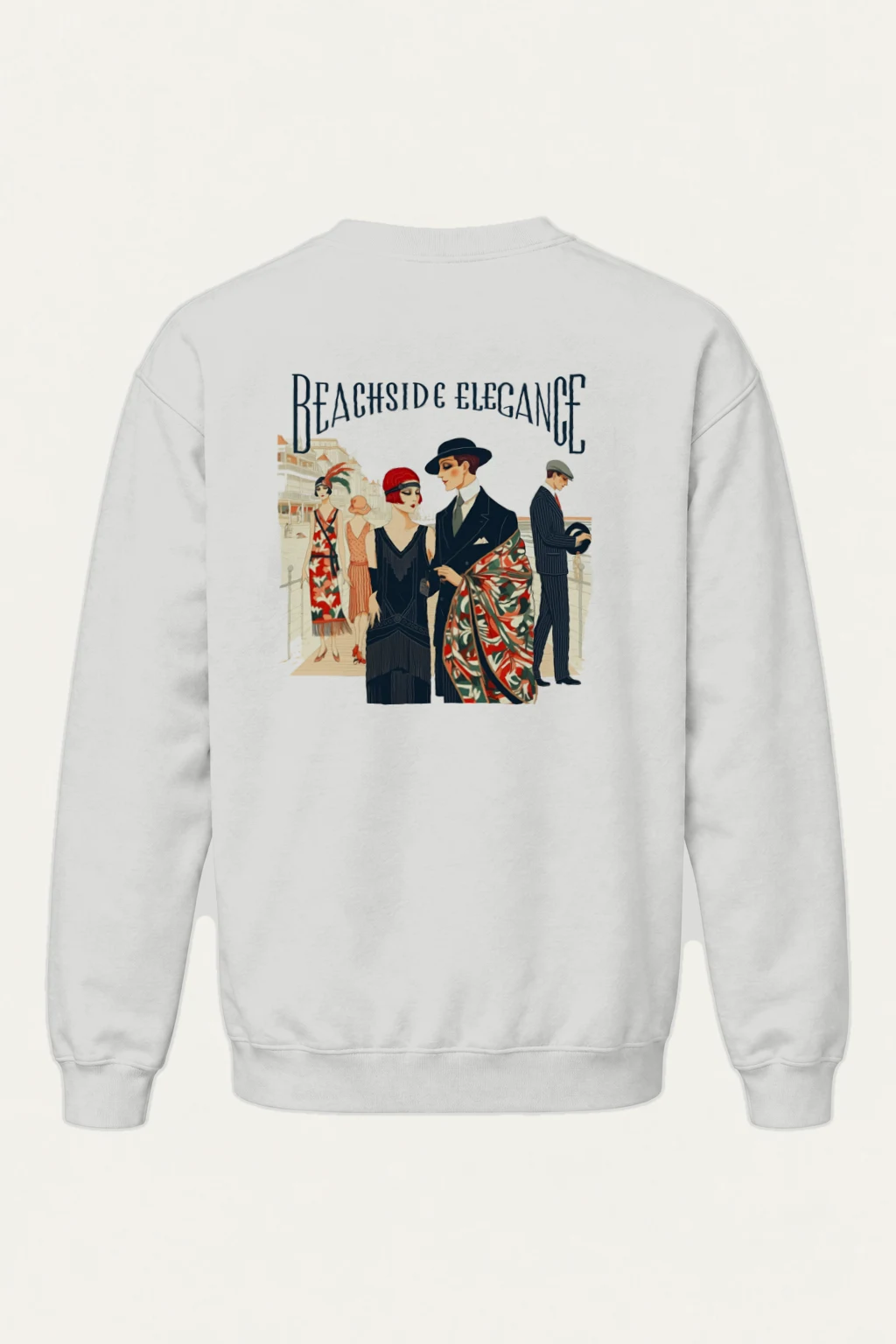 "Beachside Elegance" Heavy Blend Unisex Crewneck Sweatshirt | Gildan 18000