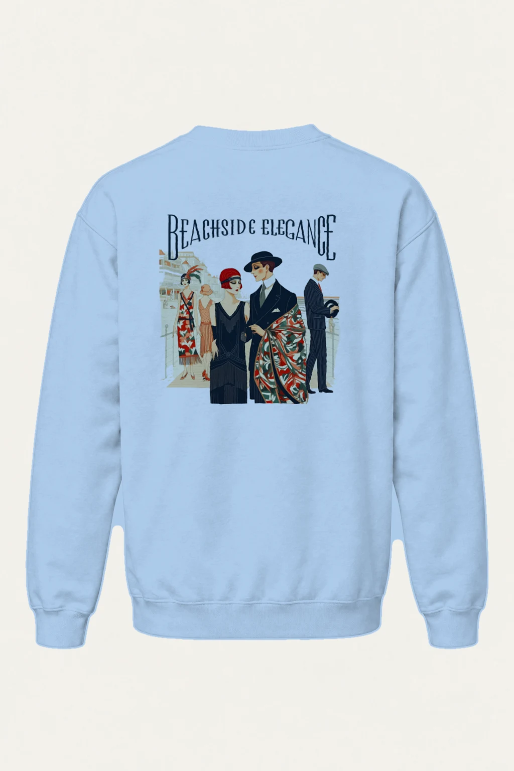 "Beachside Elegance" Heavy Blend Unisex Crewneck Sweatshirt | Gildan 18000