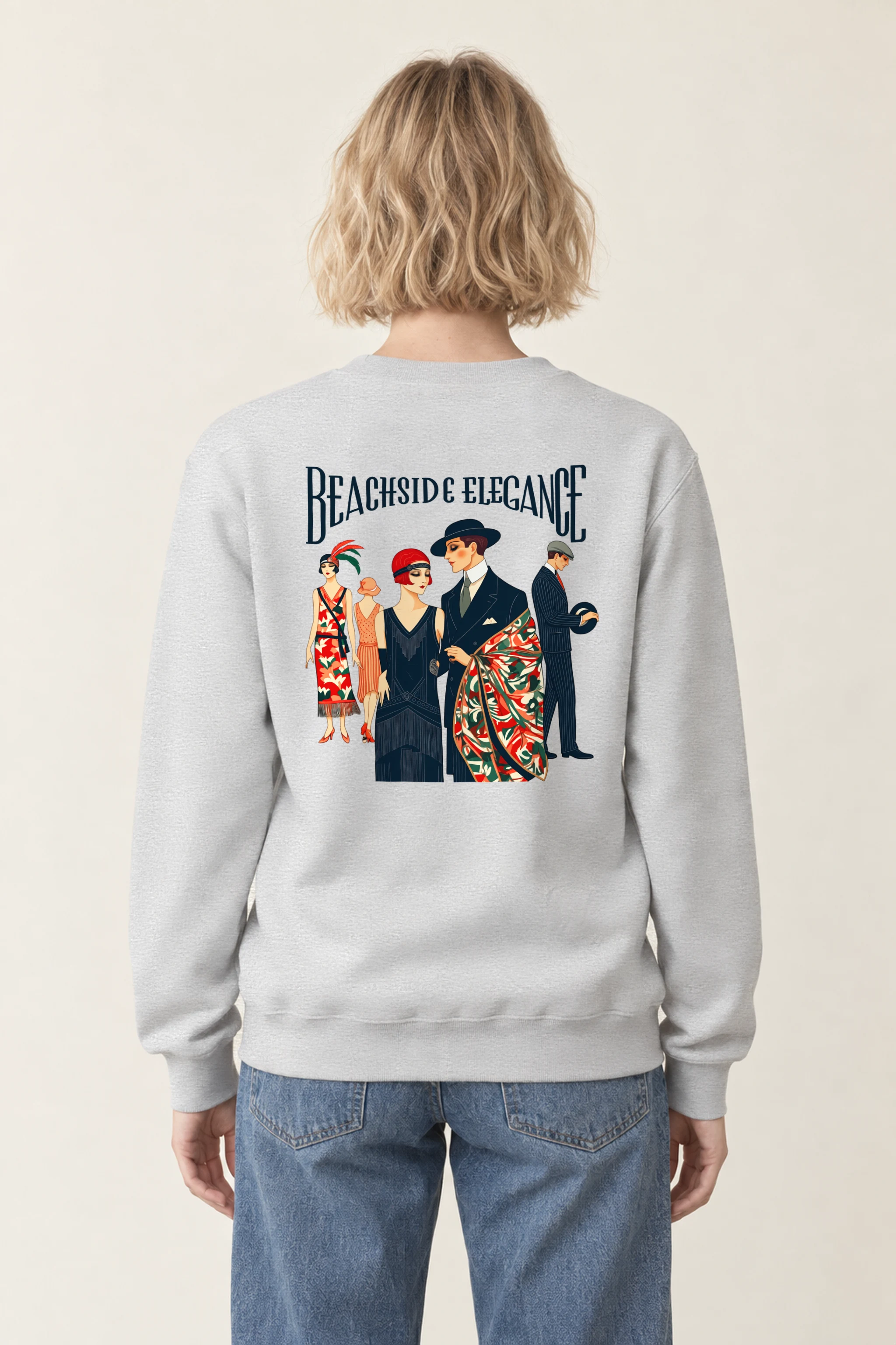 "Beachside Elegance" 1 Crewneck Sweatshirt
