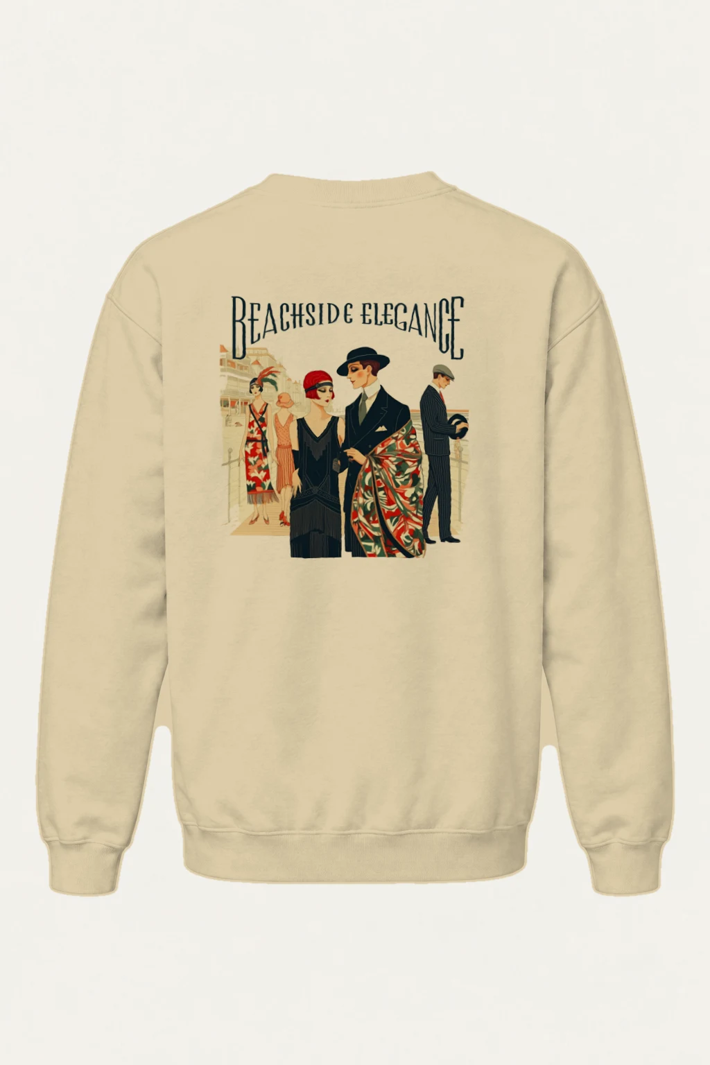 "Beachside Elegance" Heavy Blend Unisex Crewneck Sweatshirt | Gildan 18000