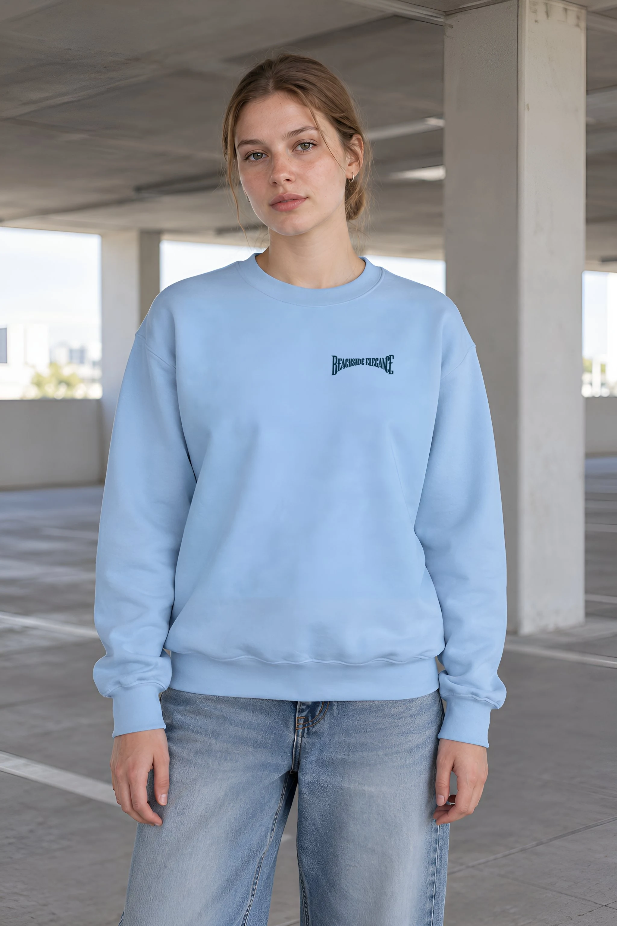"Beachside Elegance" 1 Crewneck Sweatshirt