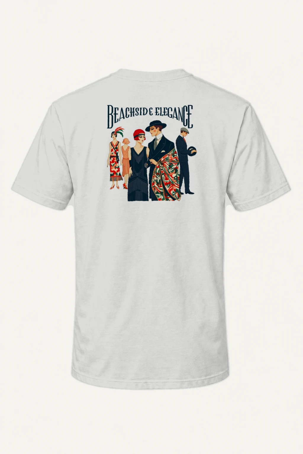 "Beachside Elegance" Heavyweight Unisex Crewneck T-shirt | Gildan 5000