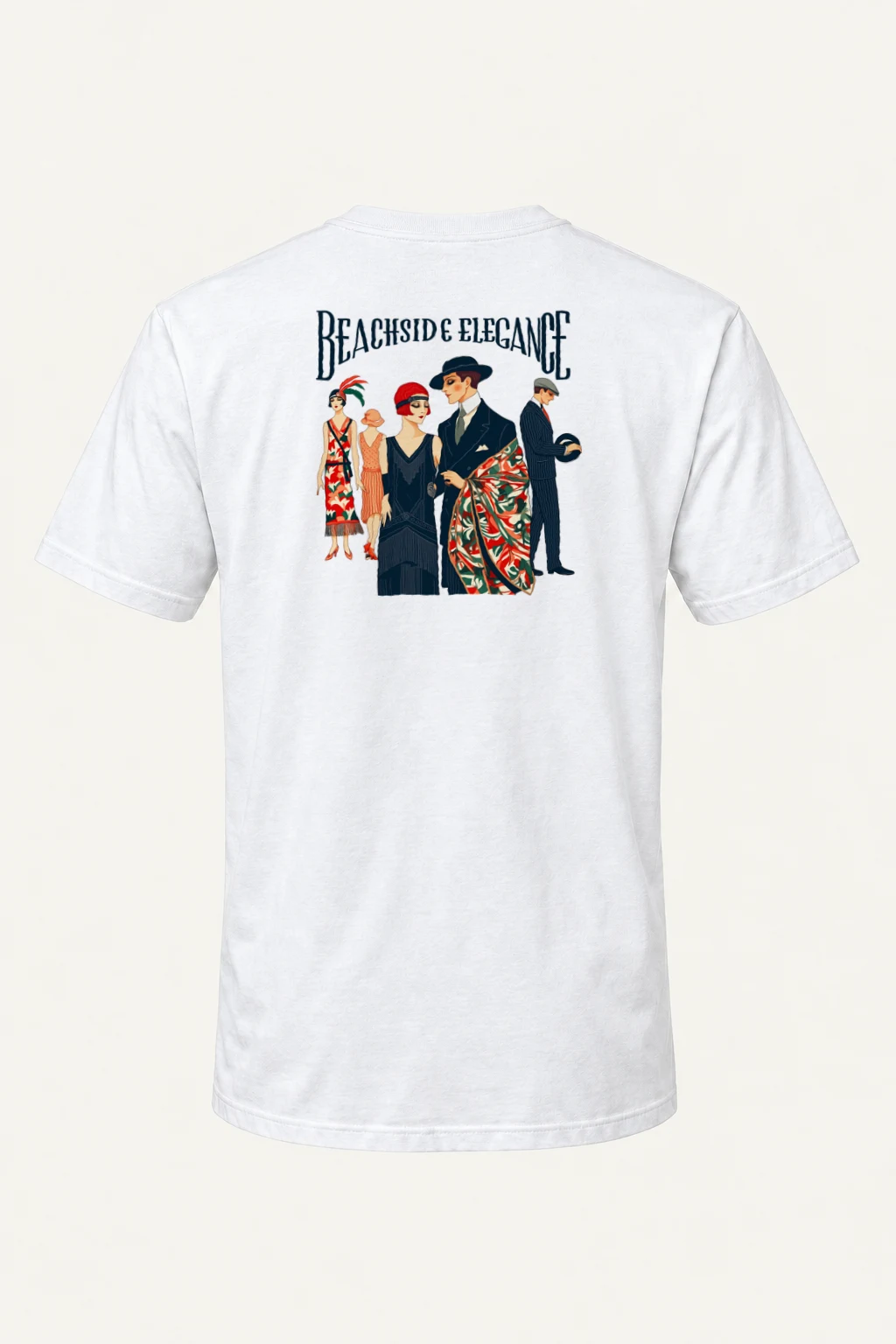 "Beachside Elegance" Heavyweight Unisex Crewneck T-shirt | Gildan 5000