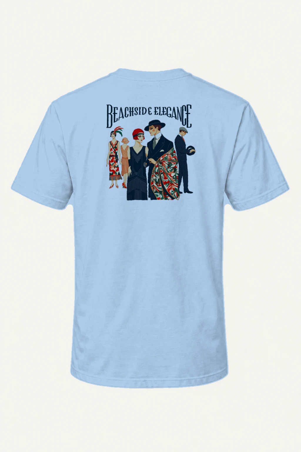 "Beachside Elegance" Heavyweight Unisex Crewneck T-shirt | Gildan 5000