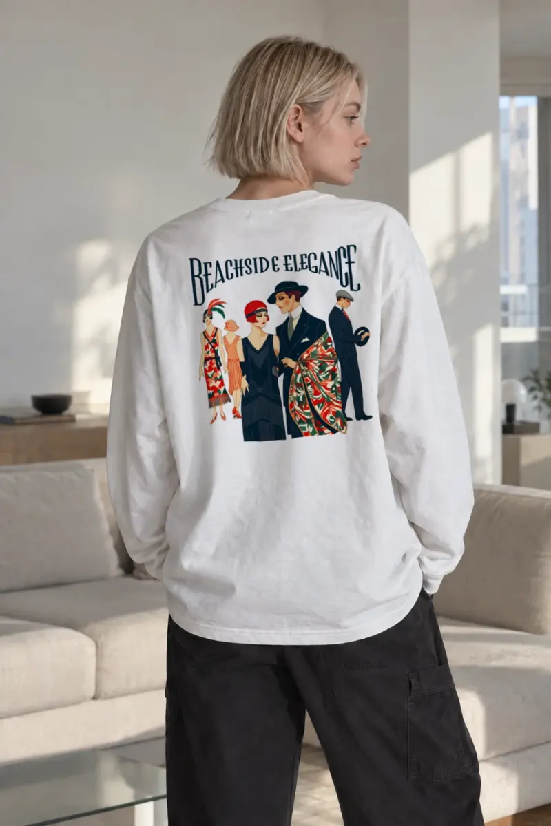 "Beachside Elegance" Unisex Longsleeve T-shirt | Gildan 2400