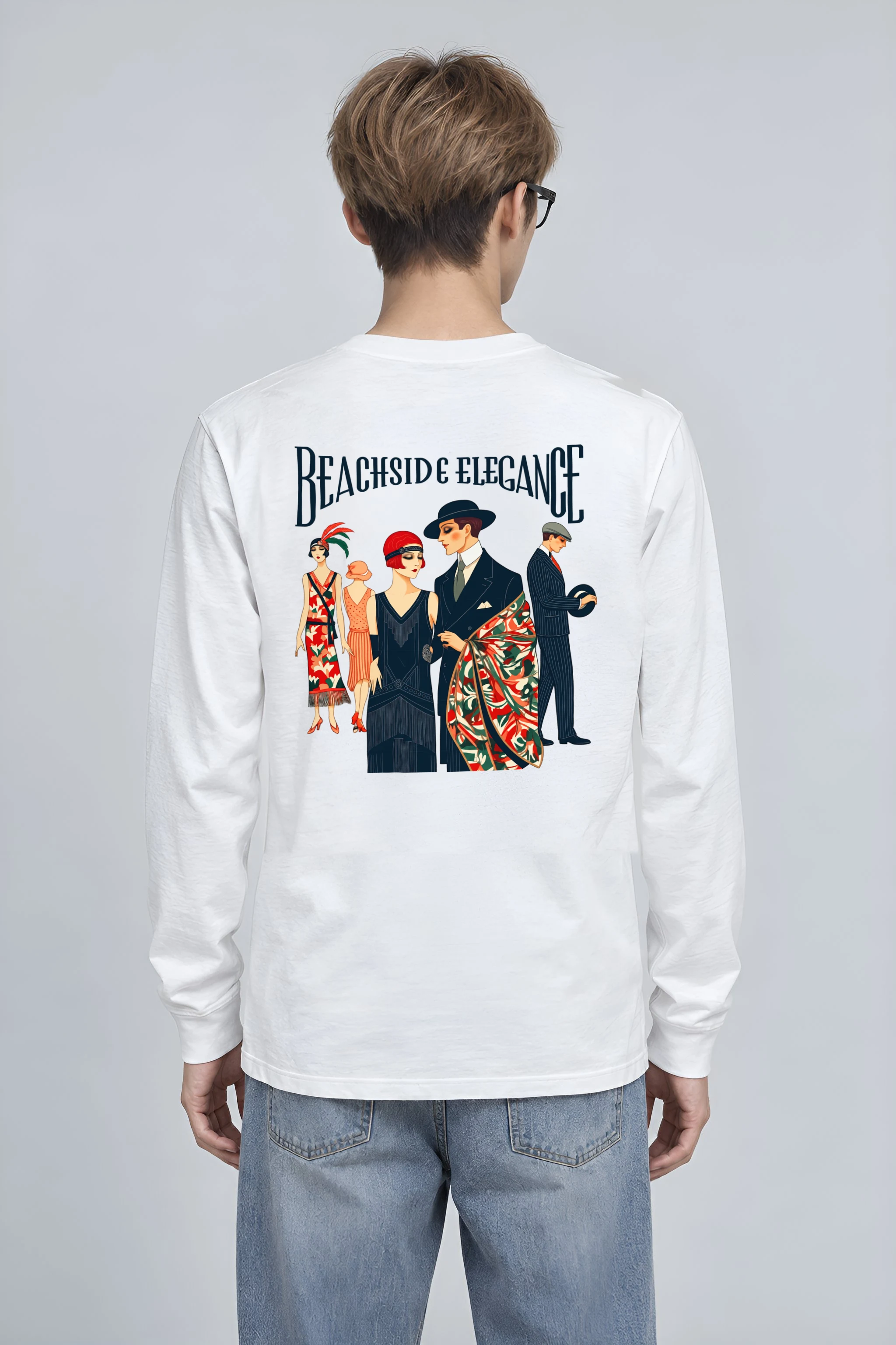 "Beachside Elegance" Unisex Longsleeve T-shirt