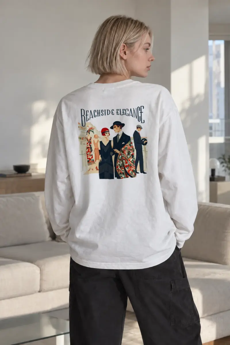 "Beachside Elegance" Unisex Longsleeve T-shirt | Gildan 2400