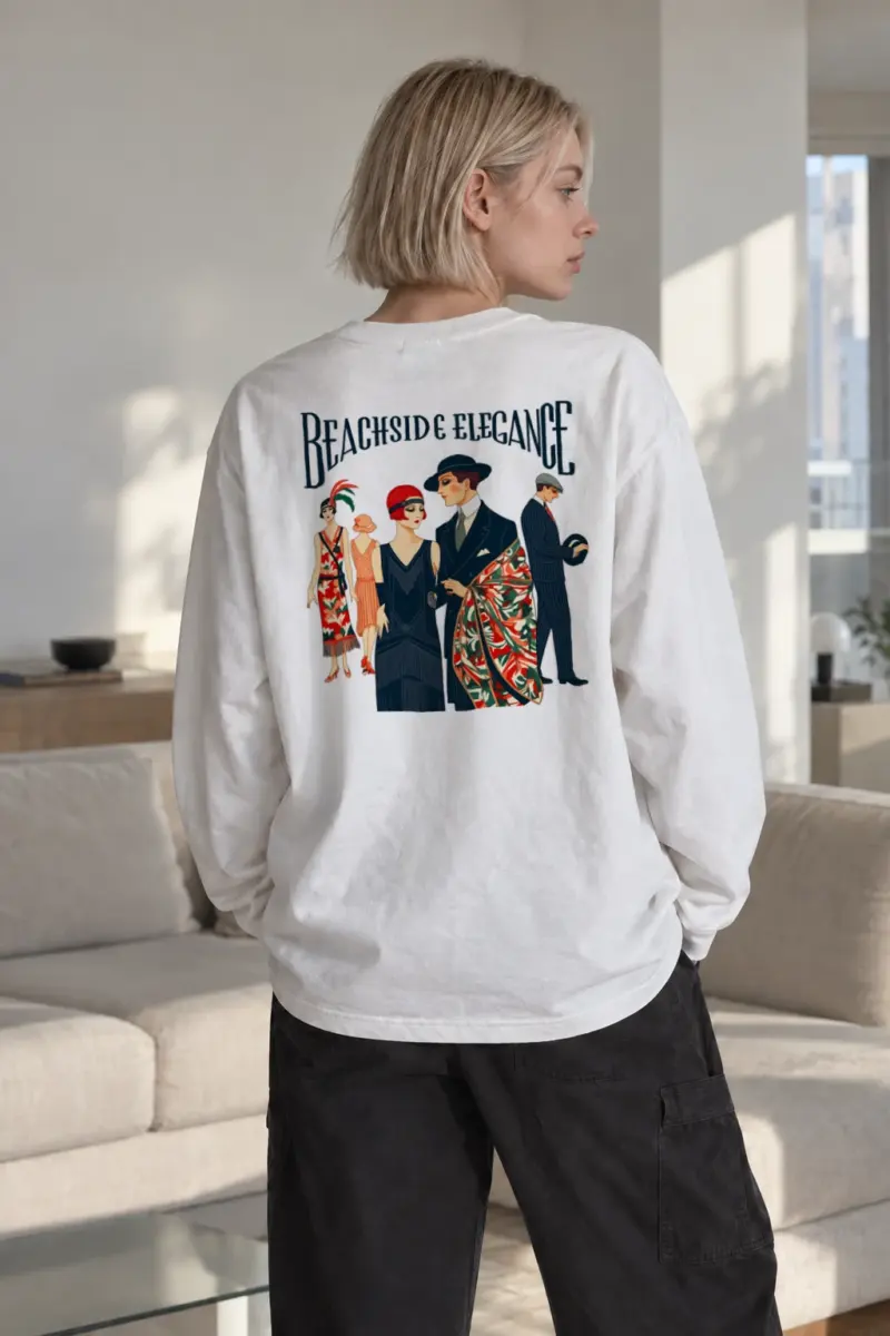 "Beachside Elegance" Unisex Longsleeve T-shirt | Gildan 2400