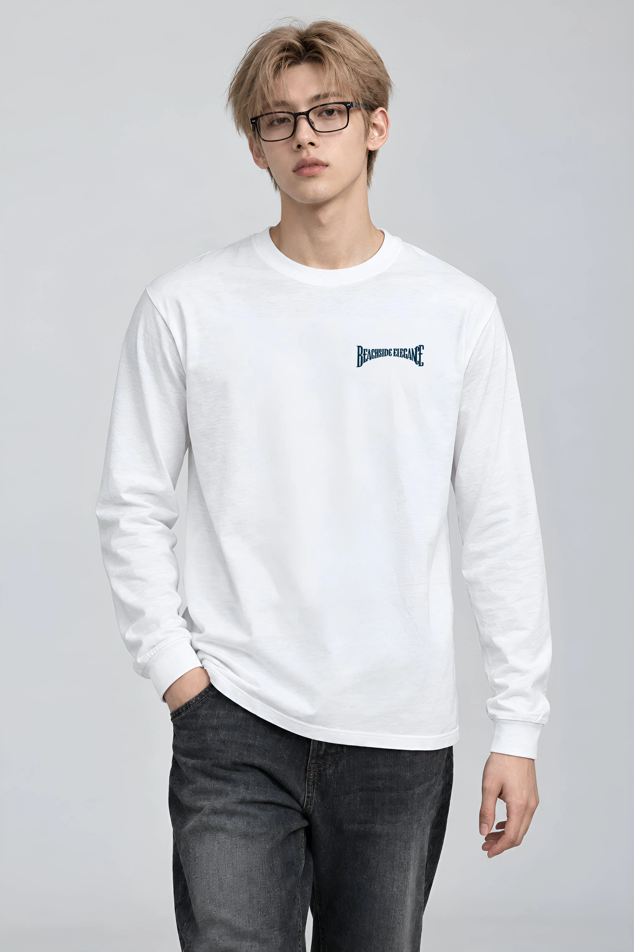 "Beachside Elegance" Unisex Longsleeve T-shirt