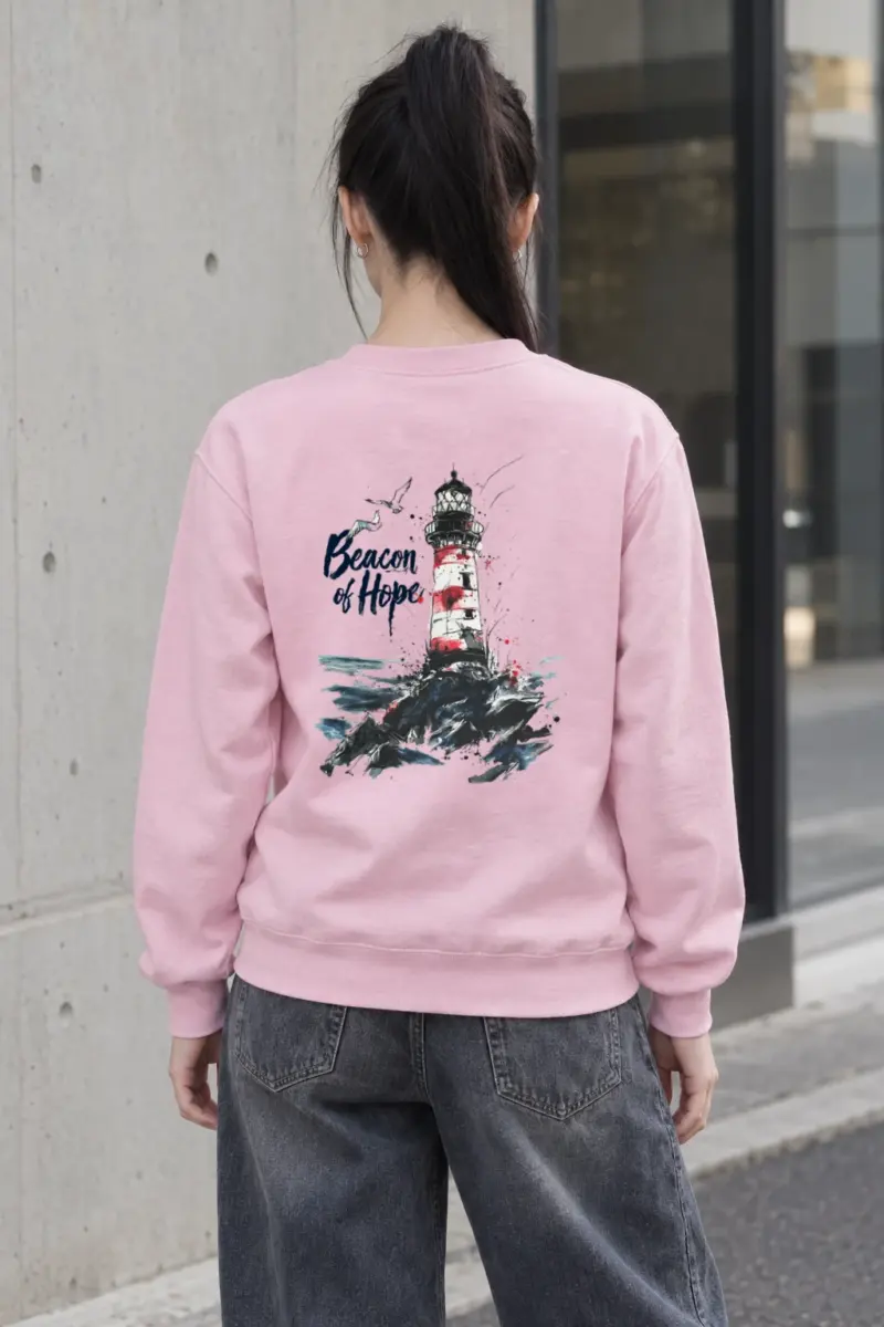 "Beacon Of Hope" Heavy Blend Unisex Crewneck Sweatshirt