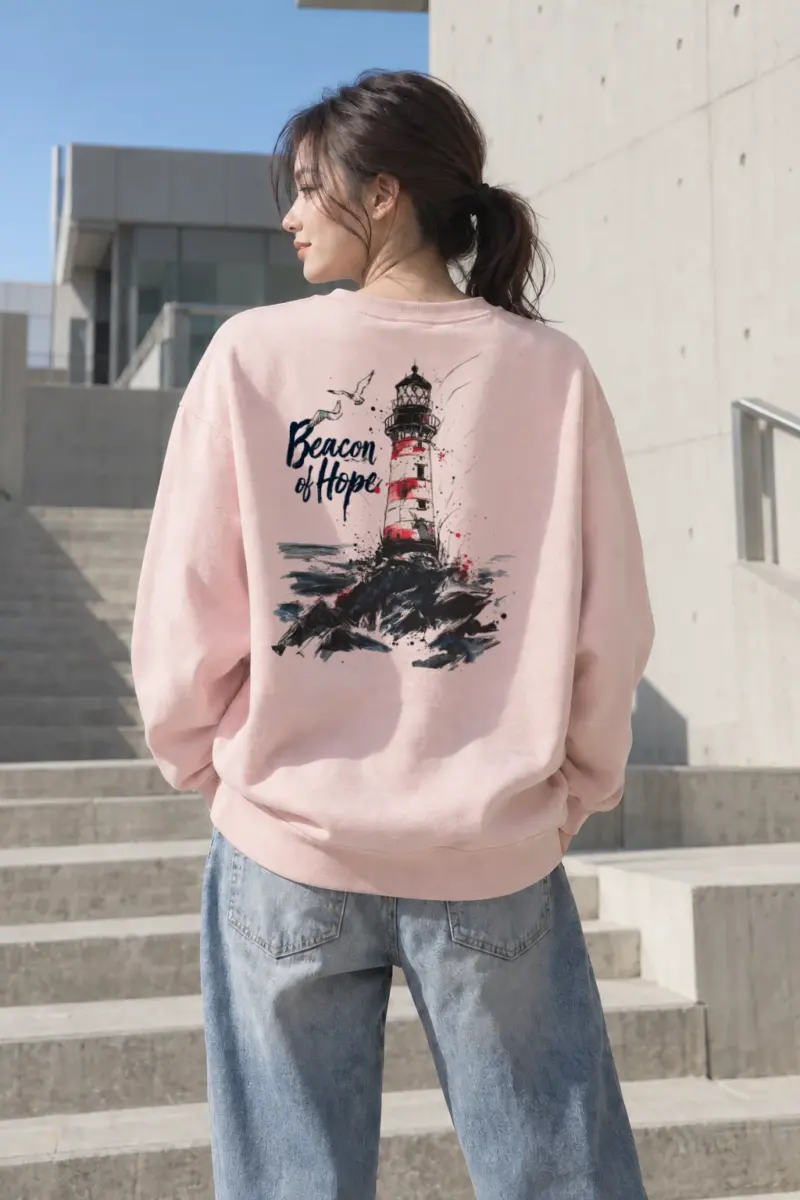 "Beacon Of Hope" Heavy Blend Unisex Crewneck Sweatshirt | Gildan 18000