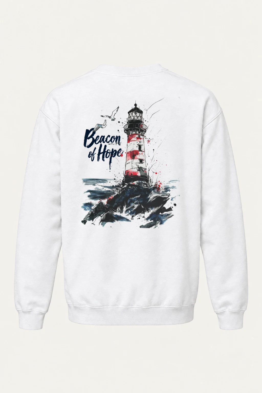 "Beacon Of Hope" Heavy Blend Unisex Crewneck Sweatshirt | Gildan 18000