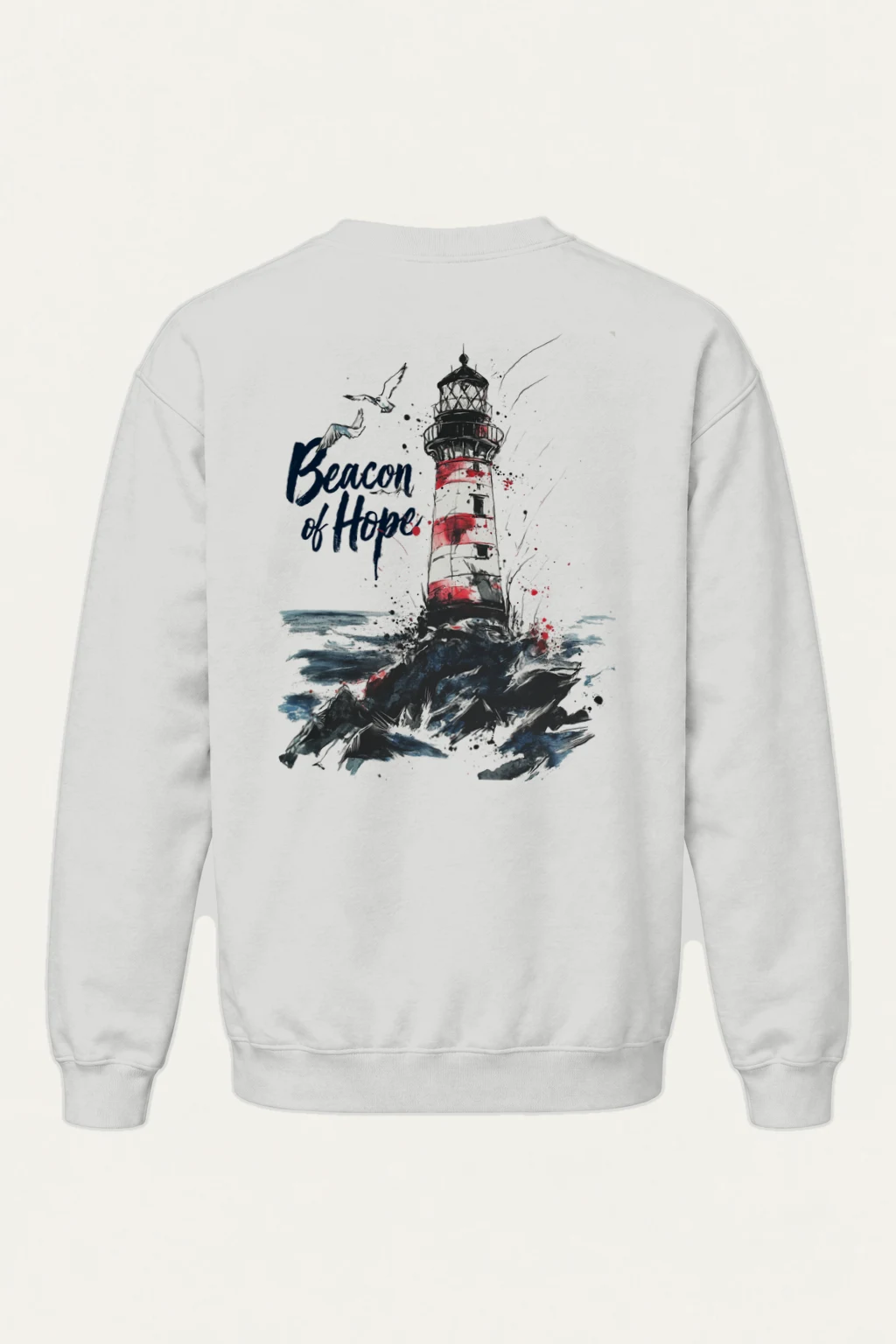 "Beacon Of Hope" Heavy Blend Unisex Crewneck Sweatshirt | Gildan 18000