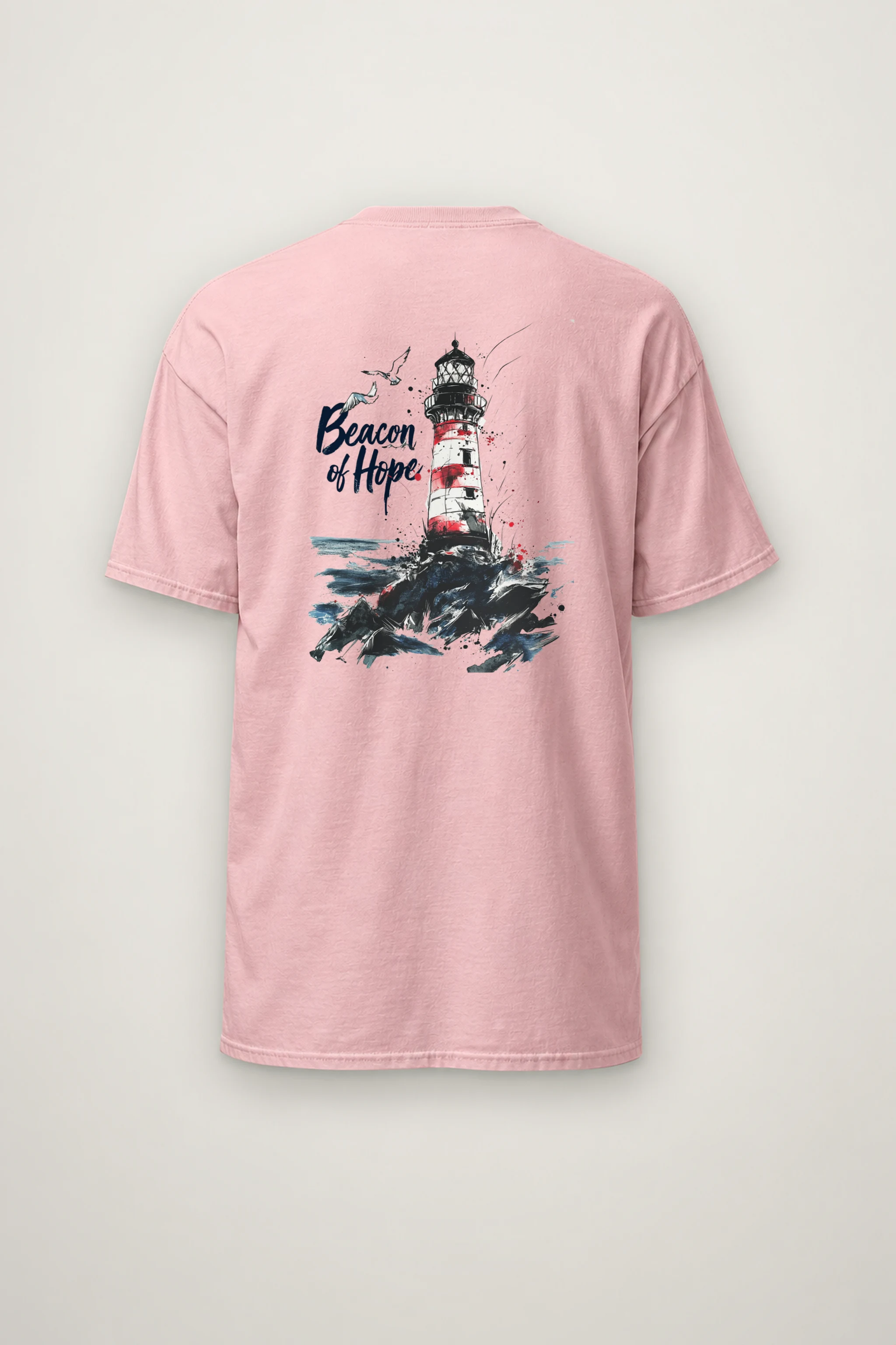 "Beacon Of Hope" Heavyweight Unisex Crewneck T-shirt