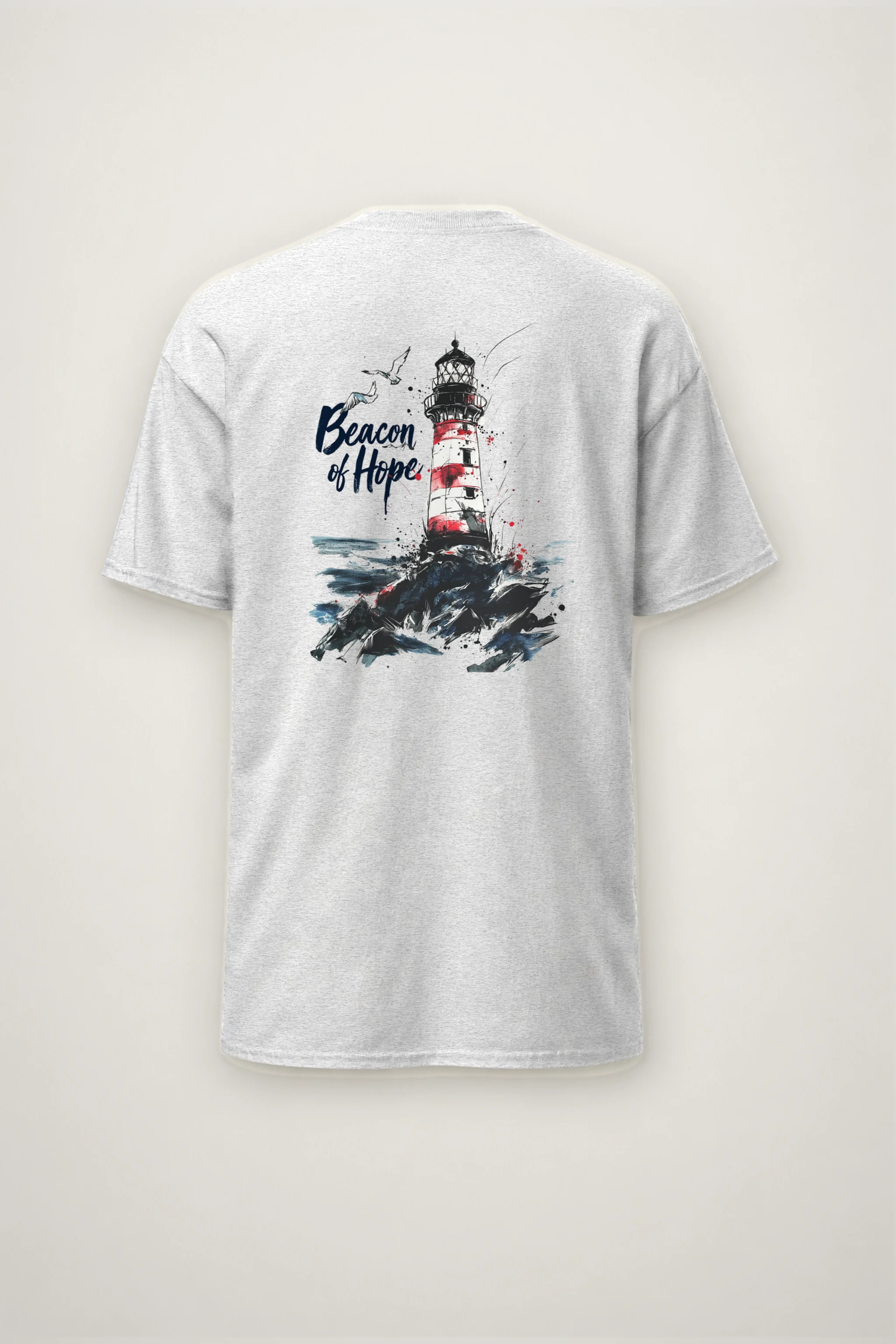"Beacon Of Hope" Heavyweight Unisex Crewneck T-shirt