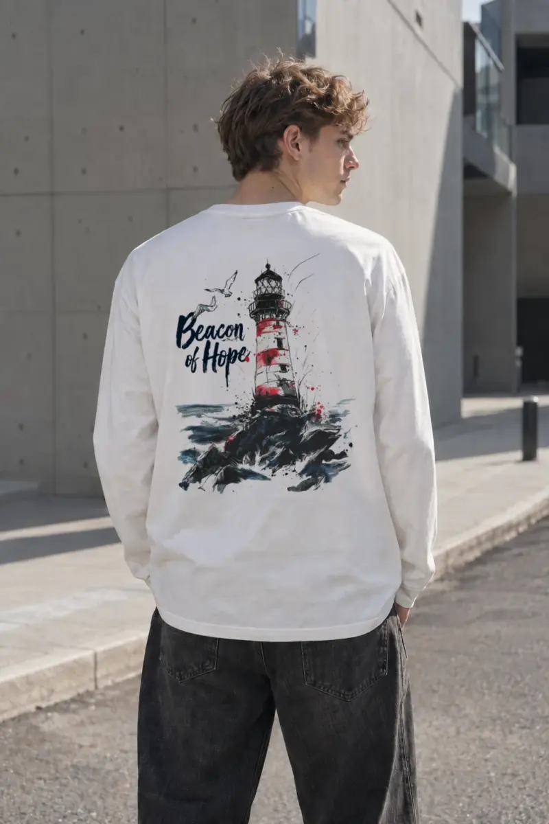 "Beacon Of Hope" Unisex Longsleeve T-shirt | Gildan 2400