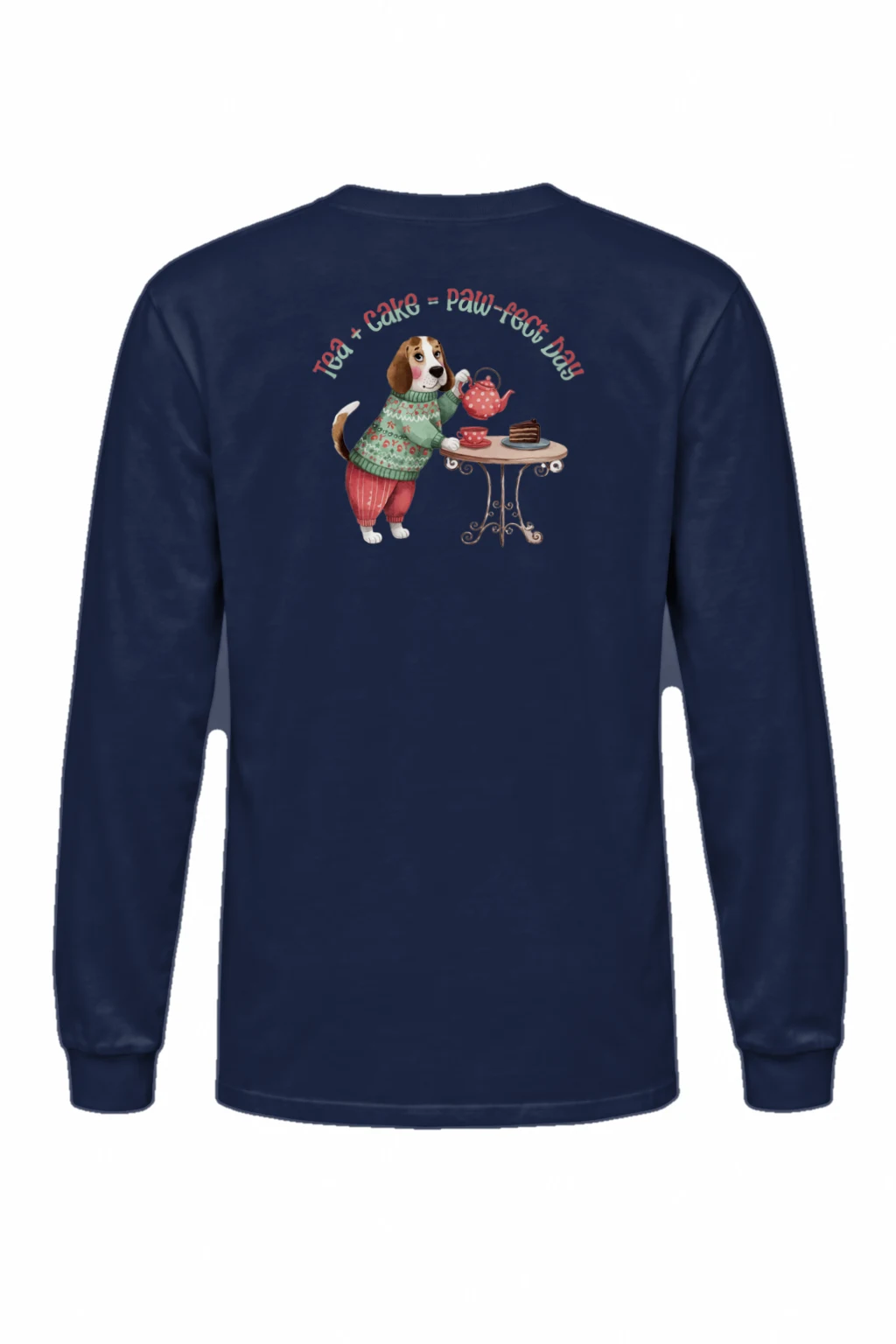 "Beagle Tea Service" Unisex Longsleeve T-shirt | Gildan 2400