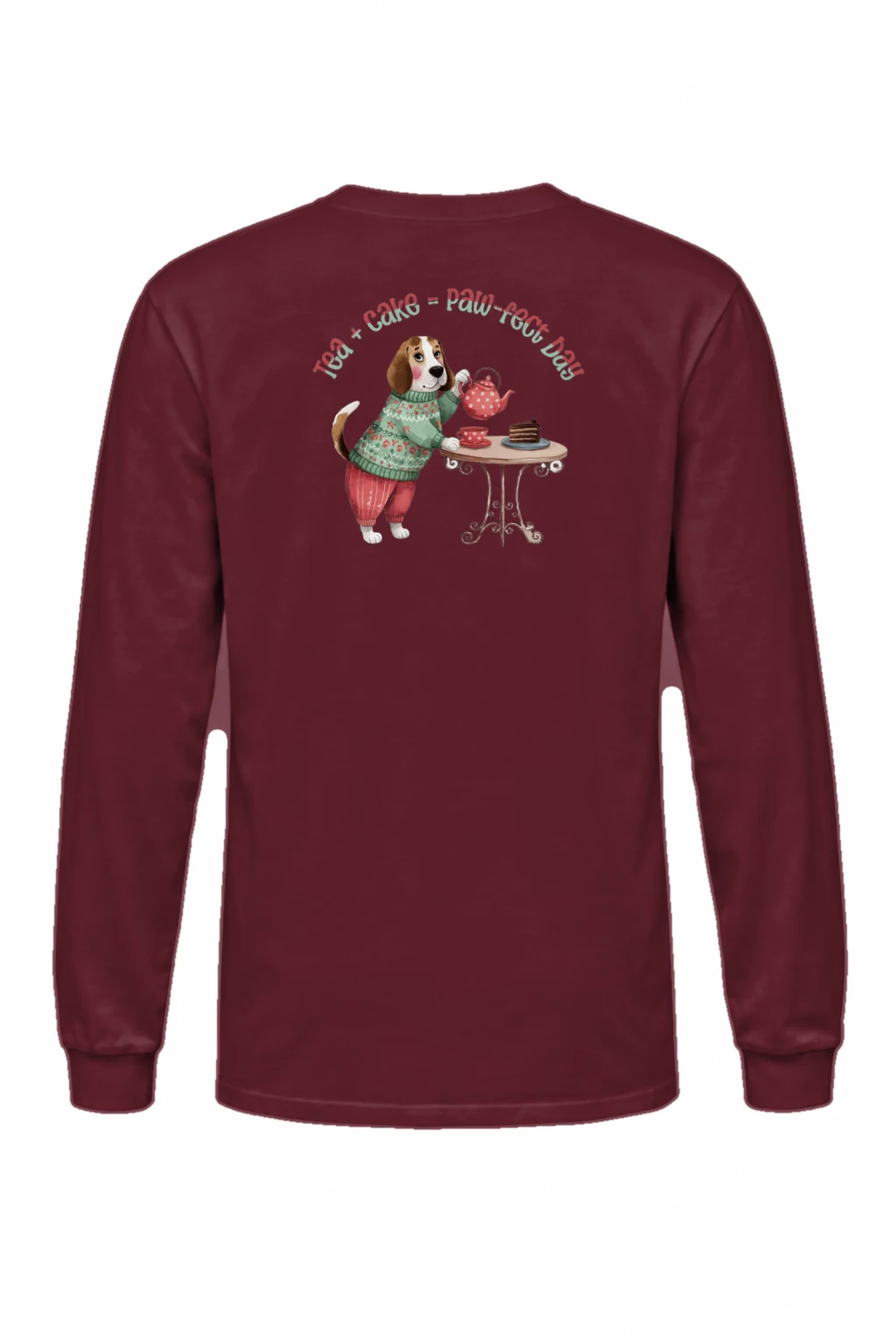 "Beagle Tea Service" Unisex Longsleeve T-shirt | Gildan 2400