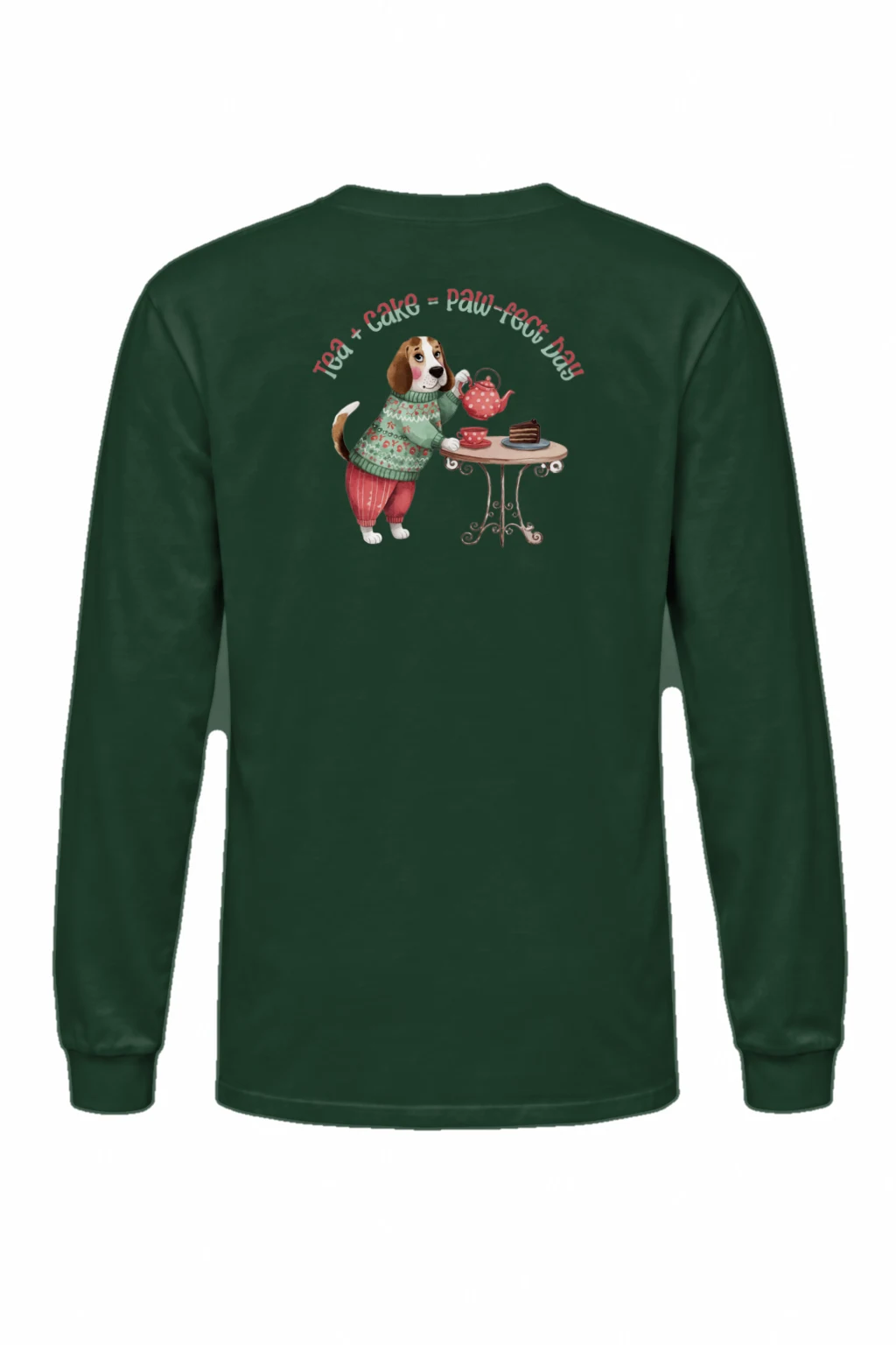 "Beagle Tea Service" Unisex Longsleeve T-shirt | Gildan 2400