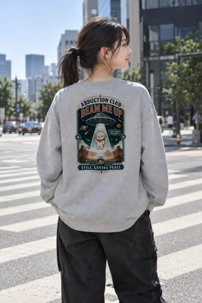 "Beam Me Up" Heavy Blend Unisex Crewneck Sweatshirt | Gildan 18000