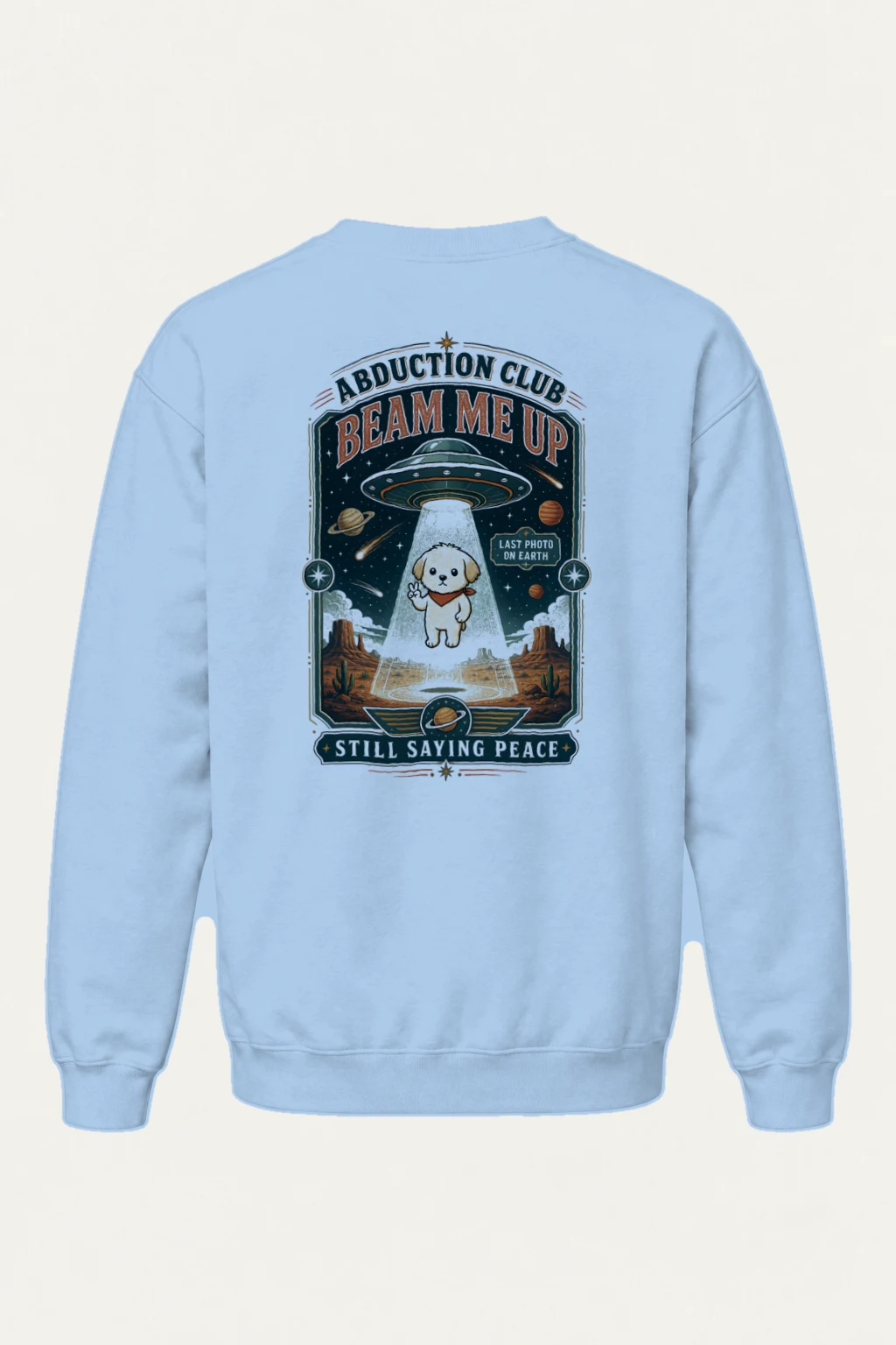 "Beam Me Up" Heavy Blend Unisex Crewneck Sweatshirt | Gildan 18000