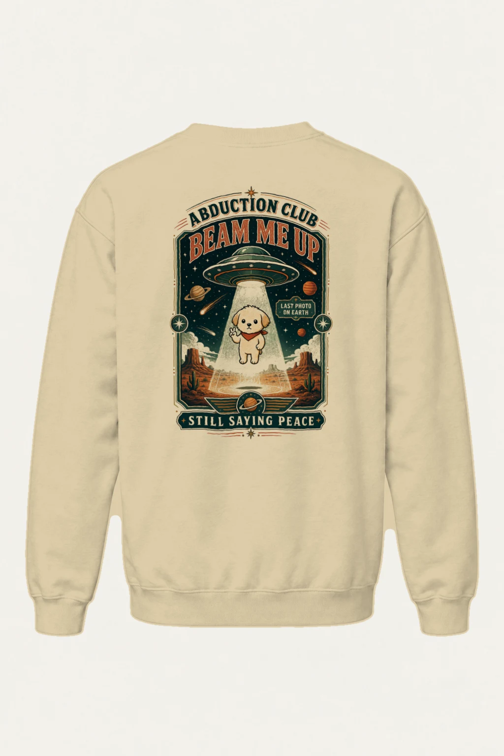 "Beam Me Up" Heavy Blend Unisex Crewneck Sweatshirt | Gildan 18000