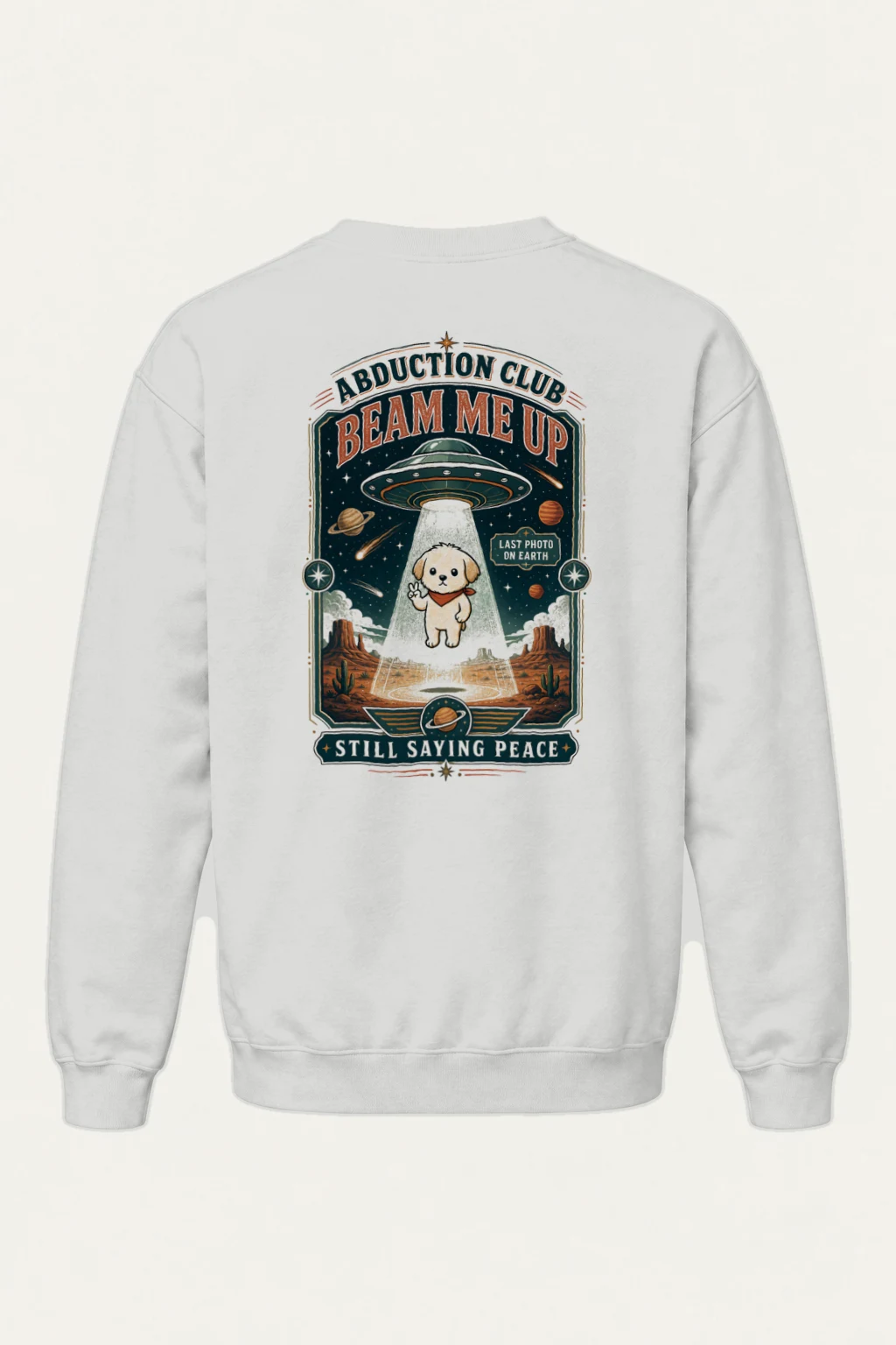 "Beam Me Up" Heavy Blend Unisex Crewneck Sweatshirt | Gildan 18000