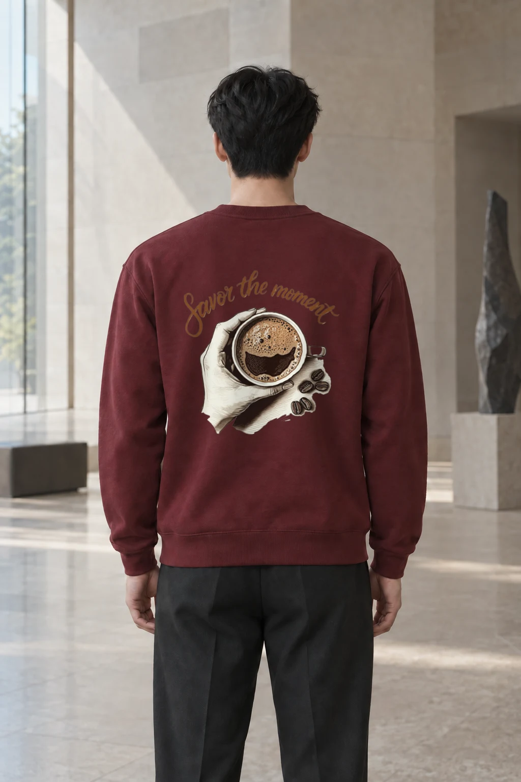 "Bean And Brew" Heavy Blend Unisex Crewneck Sweatshirt | Gildan 18000