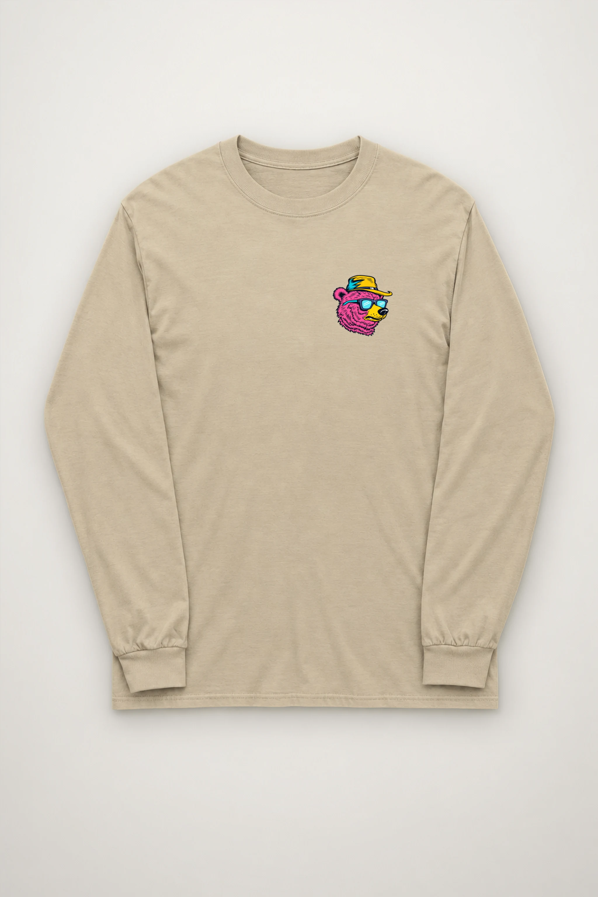 "Bear Angler In Shades" Unisex Longsleeve T-shirt