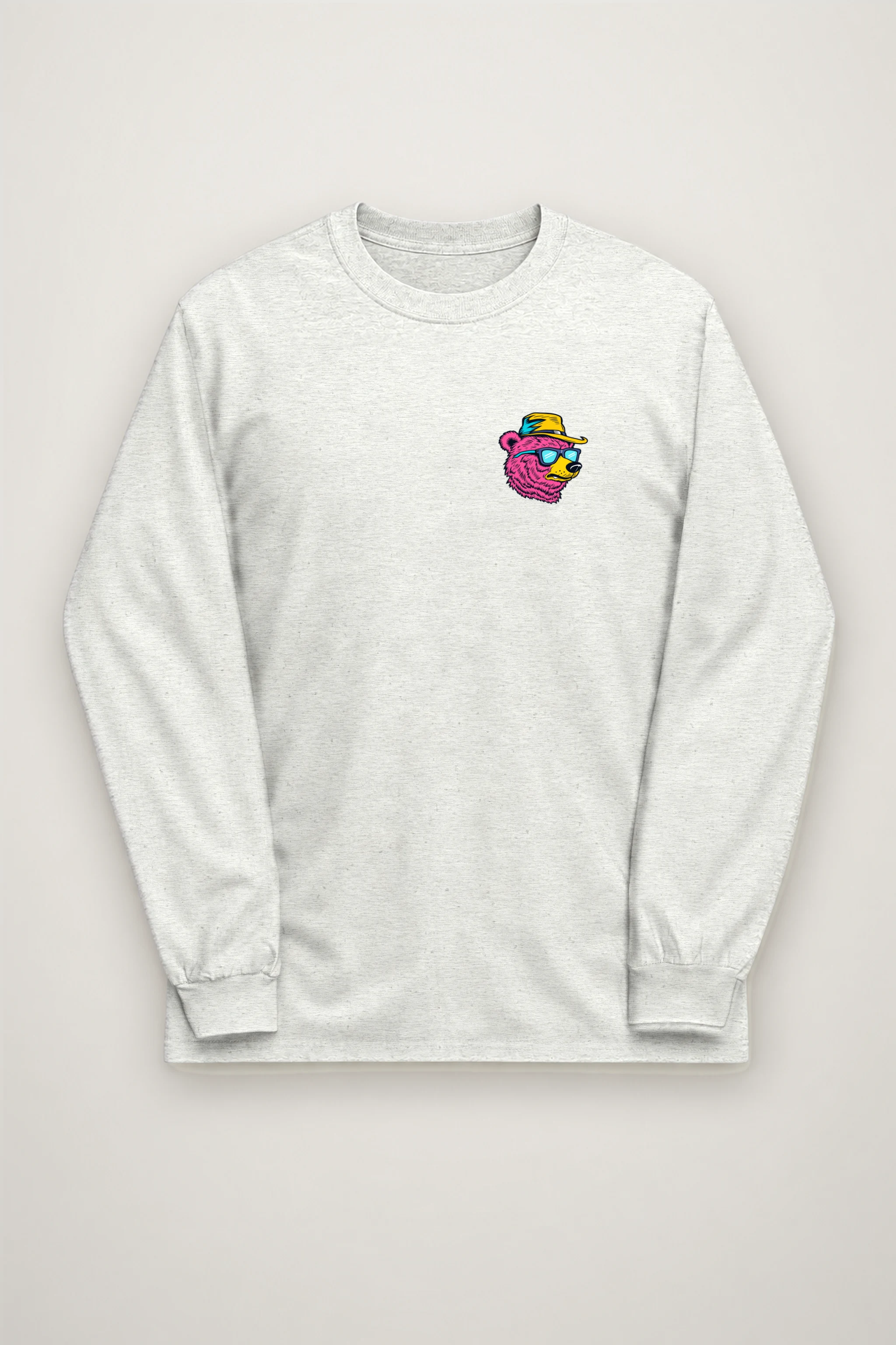 "Bear Angler In Shades" Unisex Longsleeve T-shirt