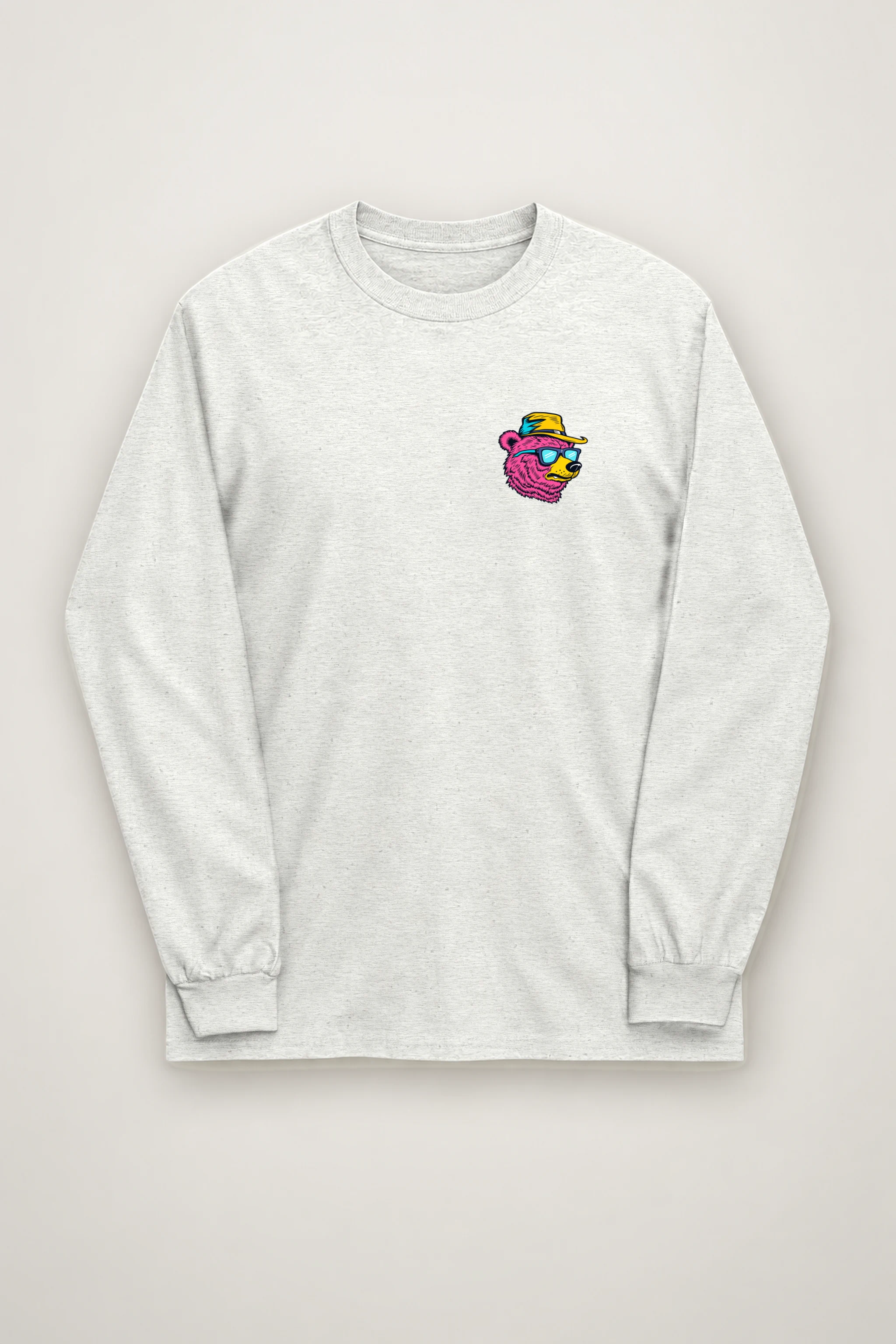 "Bear Angler In Shades" Unisex Longsleeve T-shirt