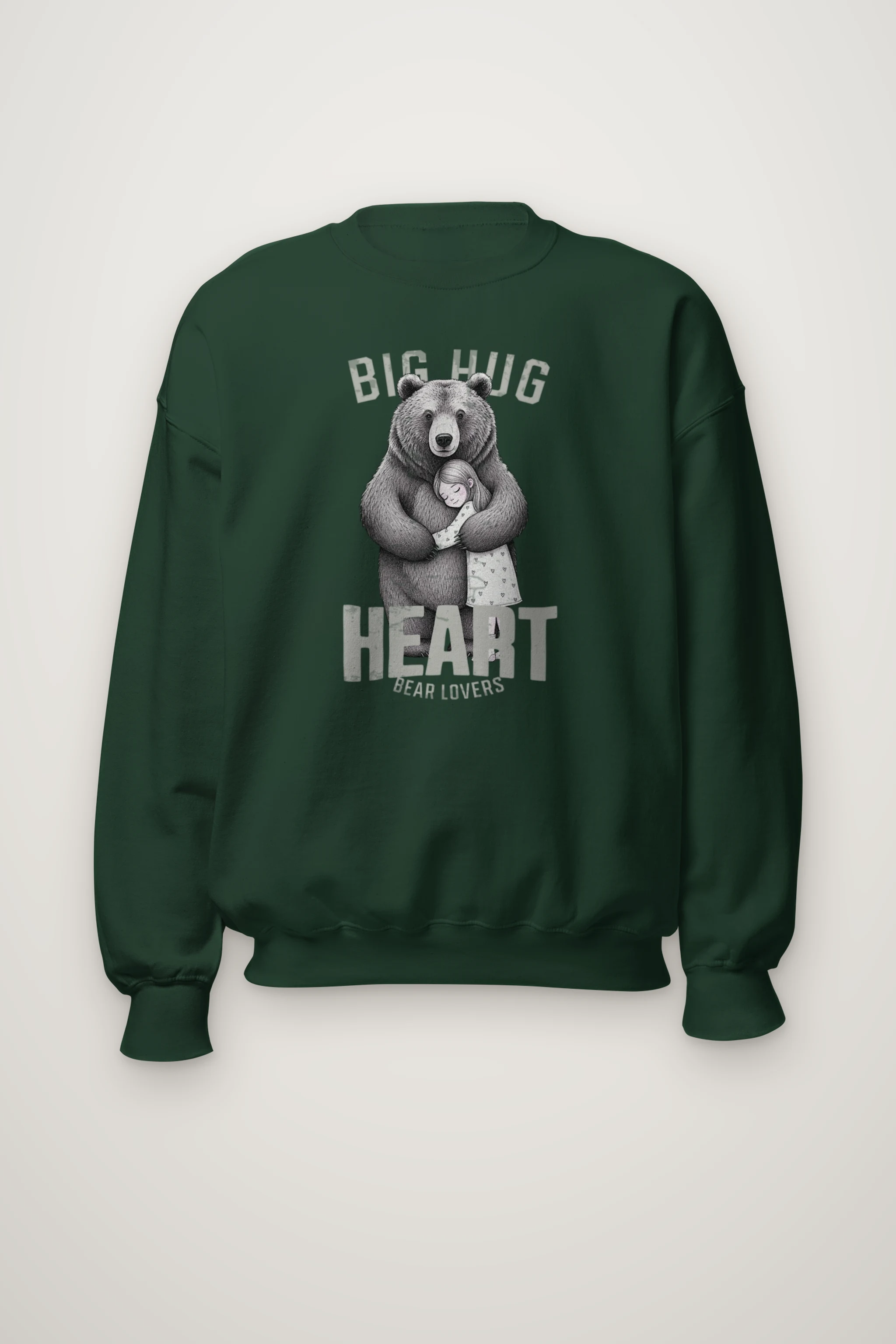 "Bear Hug Heart" Heavy Blend Unisex Crewneck Sweatshirt
