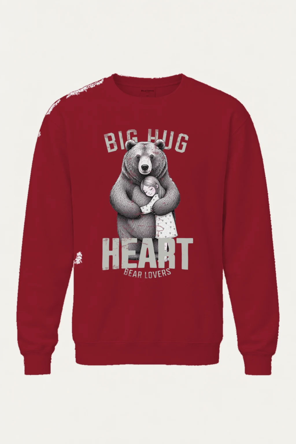 "Bear Hug Heart" Heavy Blend Unisex Crewneck Sweatshirt | Gildan 18000