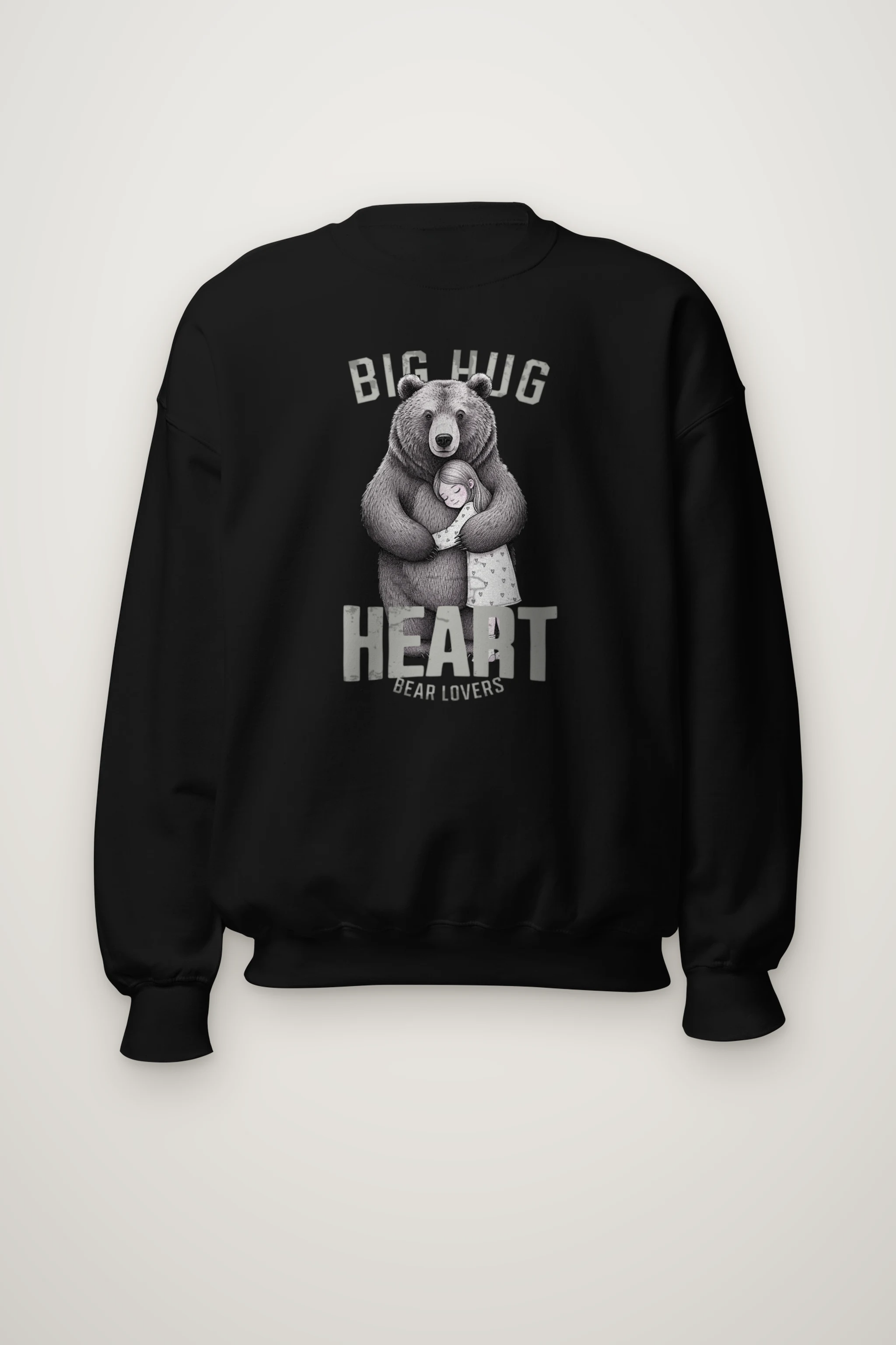 "Bear Hug Heart" Heavy Blend Unisex Crewneck Sweatshirt