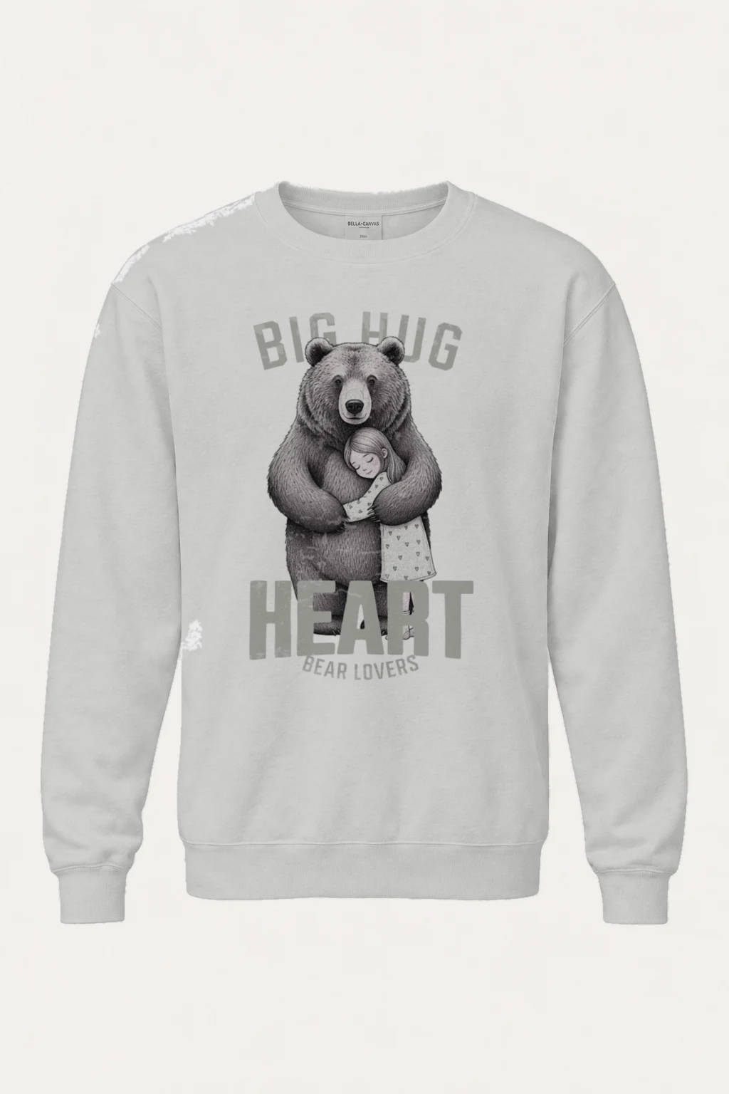 "Bear Hug Heart" Heavy Blend Unisex Crewneck Sweatshirt | Gildan 18000