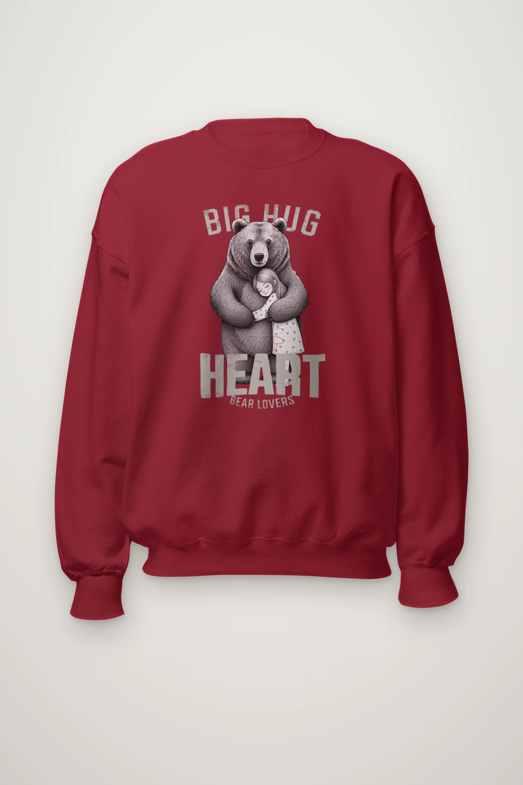 "Bear Hug Heart" Heavy Blend Unisex Crewneck Sweatshirt