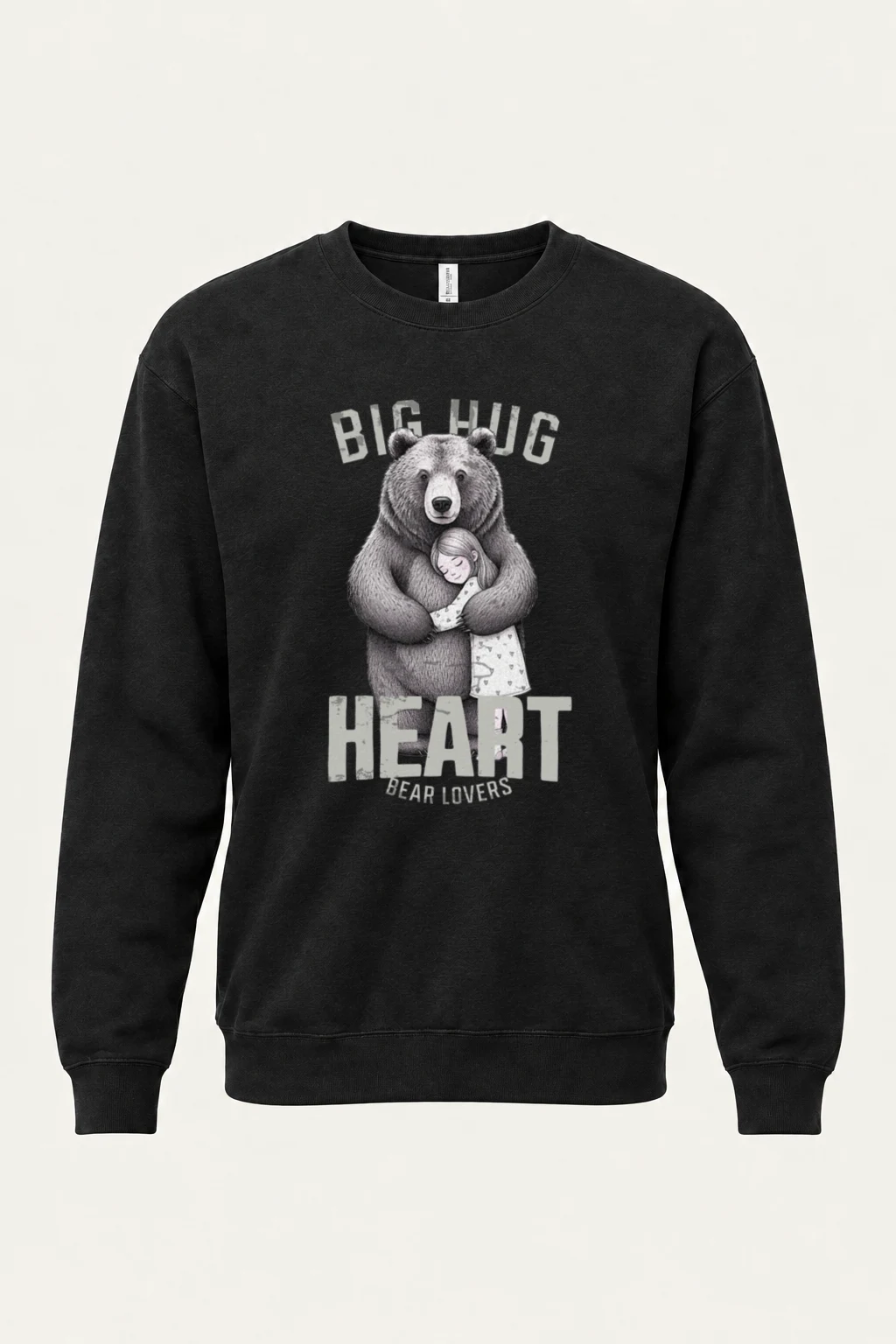 "Bear Hug Heart" Heavy Blend Unisex Crewneck Sweatshirt | Gildan 18000