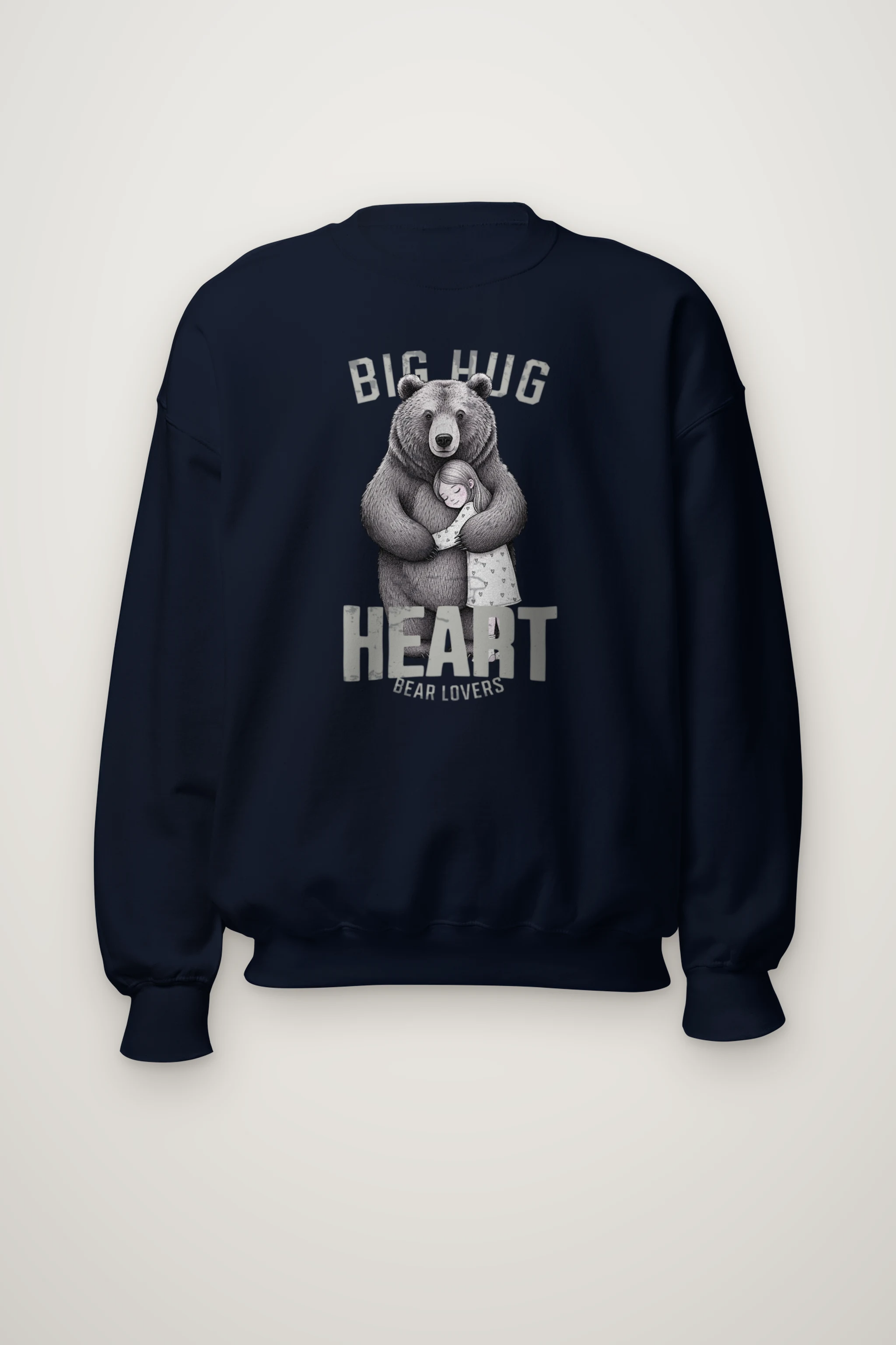 "Bear Hug Heart" Heavy Blend Unisex Crewneck Sweatshirt