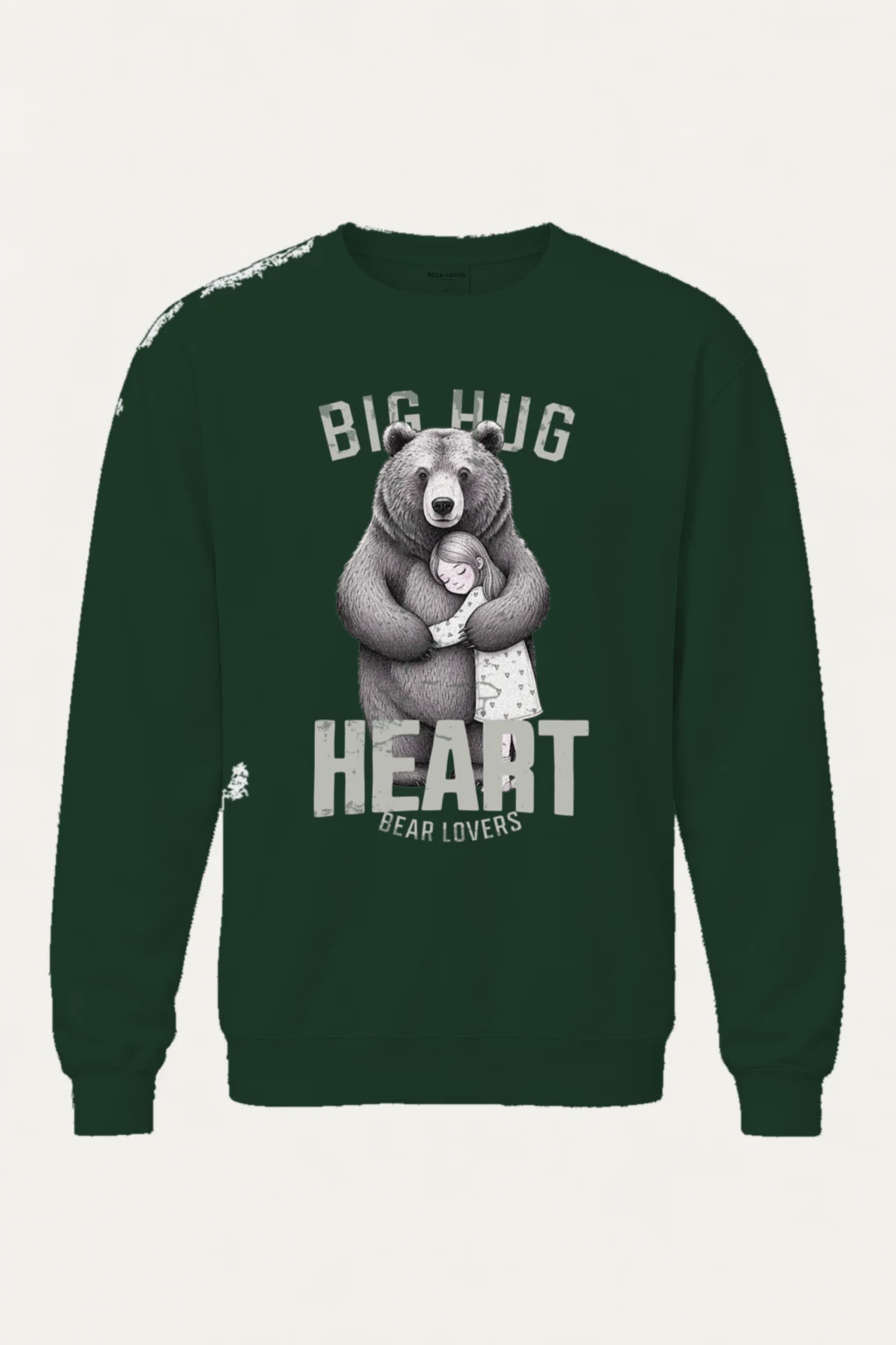 "Bear Hug Heart" Heavy Blend Unisex Crewneck Sweatshirt | Gildan 18000