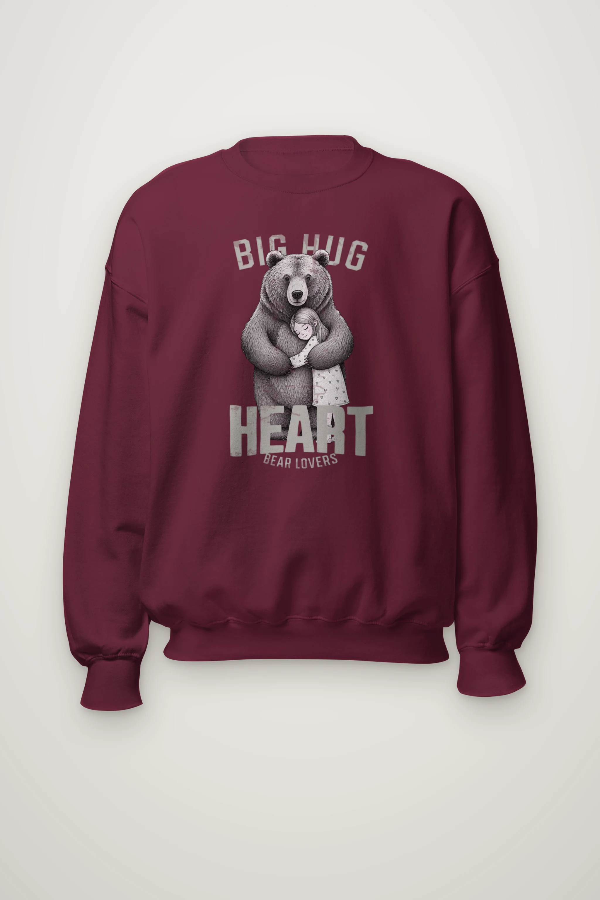 "Bear Hug Heart" Heavy Blend Unisex Crewneck Sweatshirt