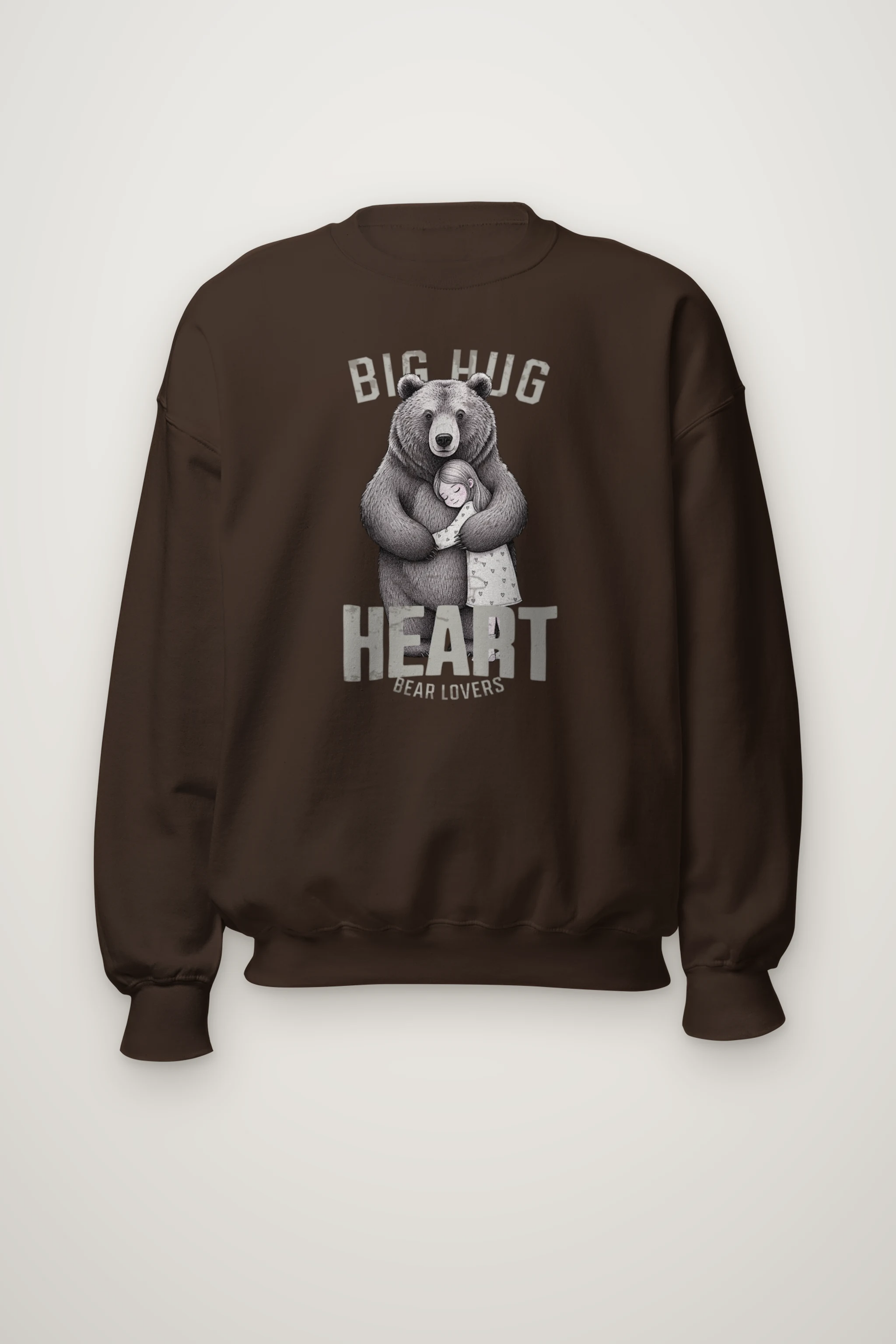 "Bear Hug Heart" Heavy Blend Unisex Crewneck Sweatshirt