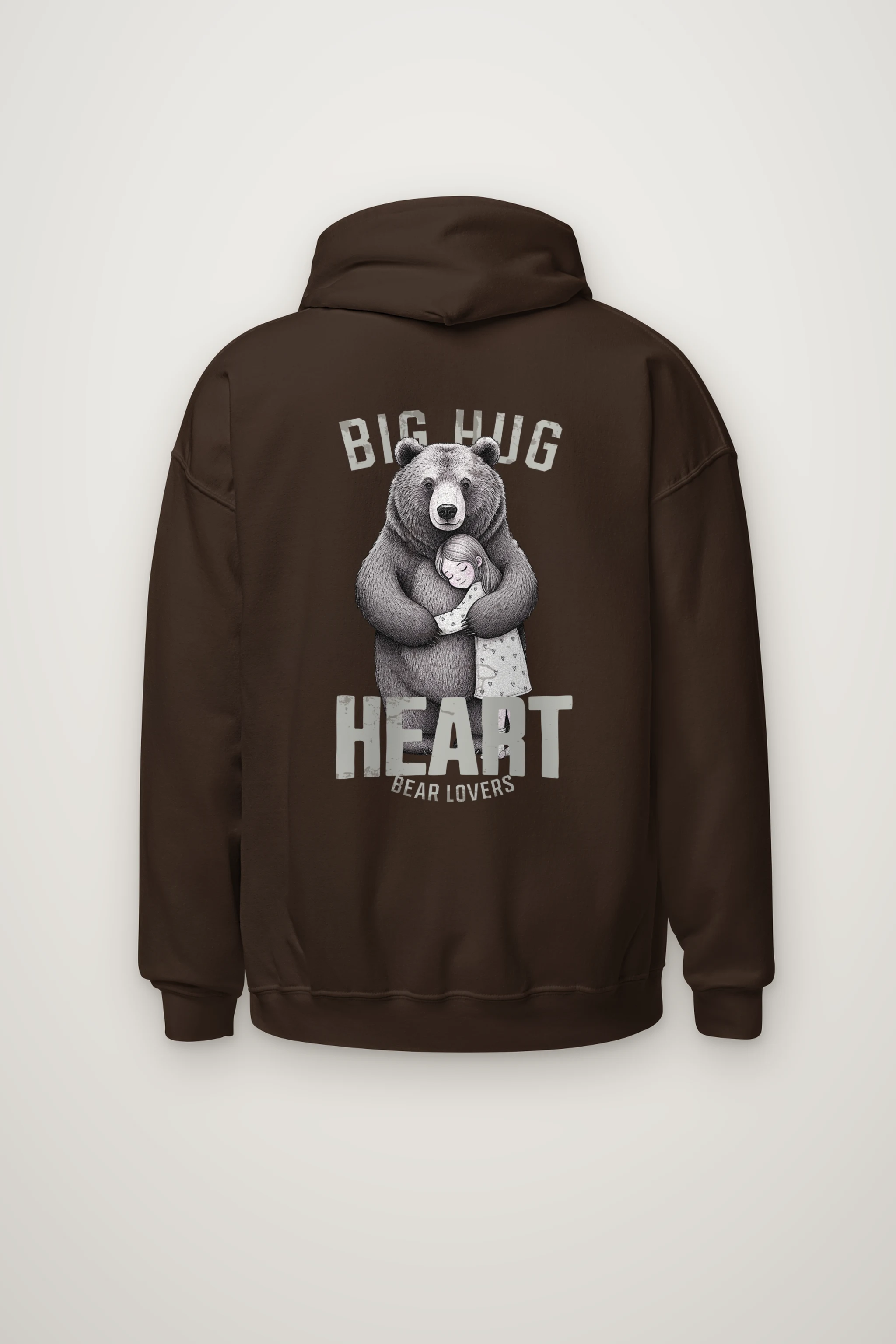 "Bear Hug Heart" Heavy Blend Unisex Pullover Hoodie