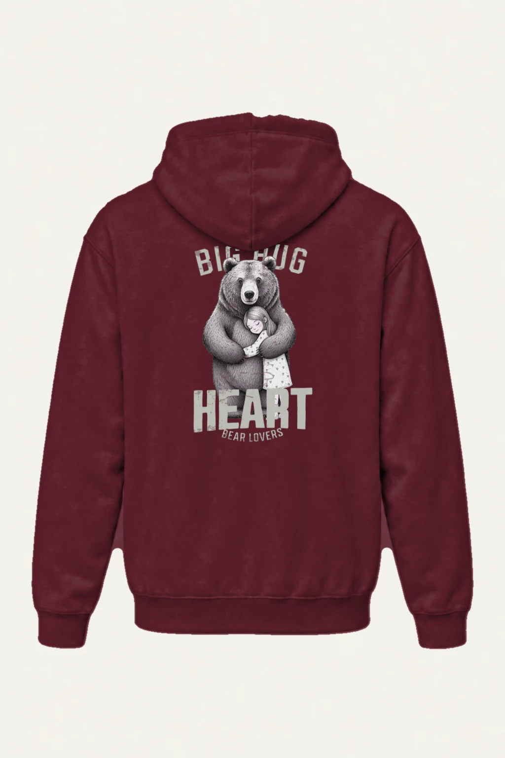 "Bear Hug Heart" Heavy Blend Unisex Pullover Hoodie | Gildan 18500