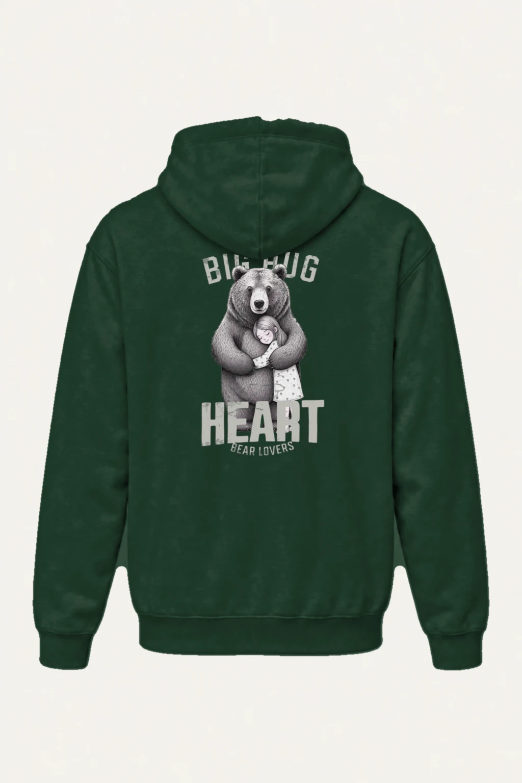"Bear Hug Heart" Heavy Blend Unisex Pullover Hoodie | Gildan 18500