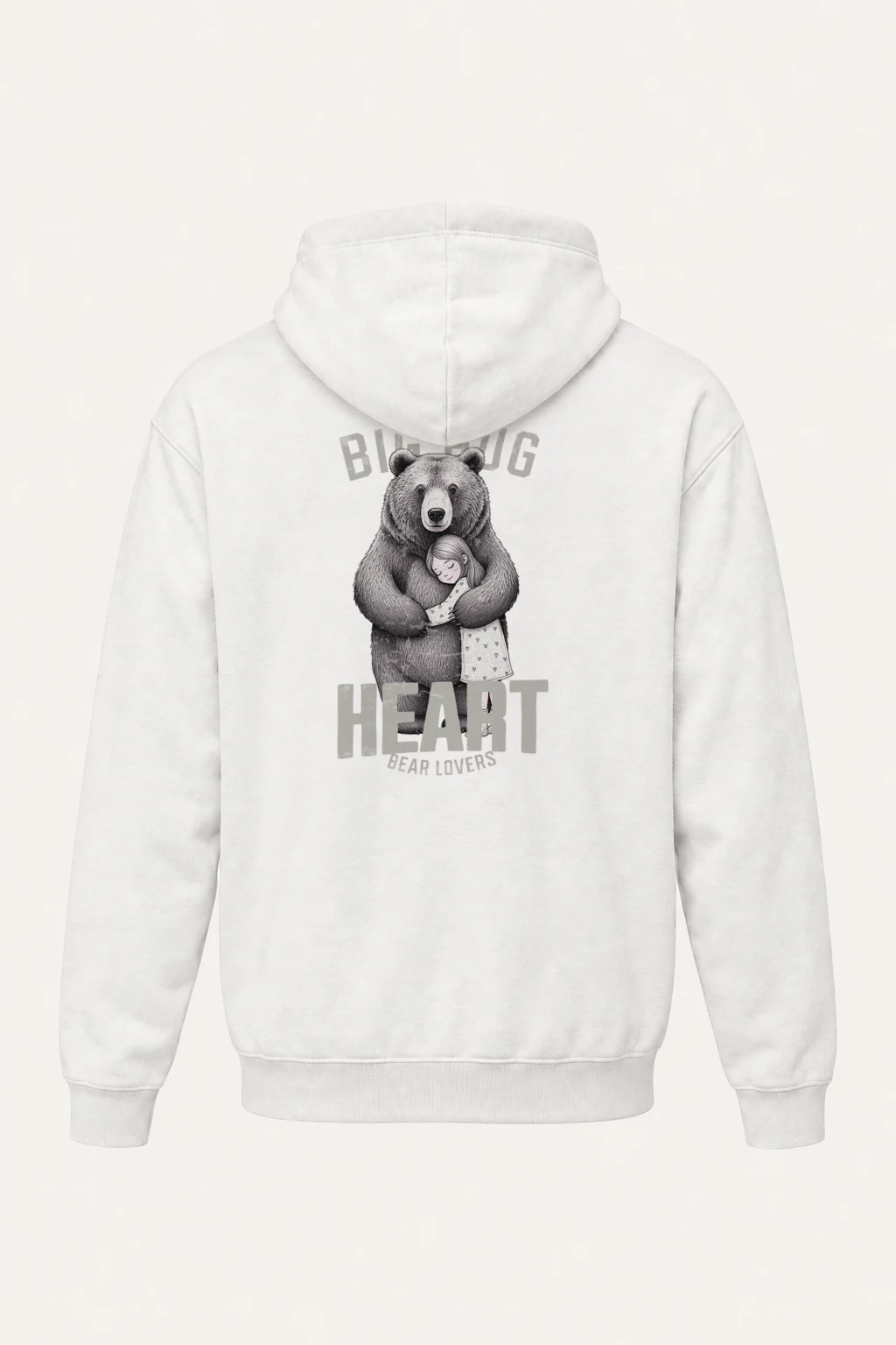 "Bear Hug Heart" Heavy Blend Unisex Pullover Hoodie | Gildan 18500