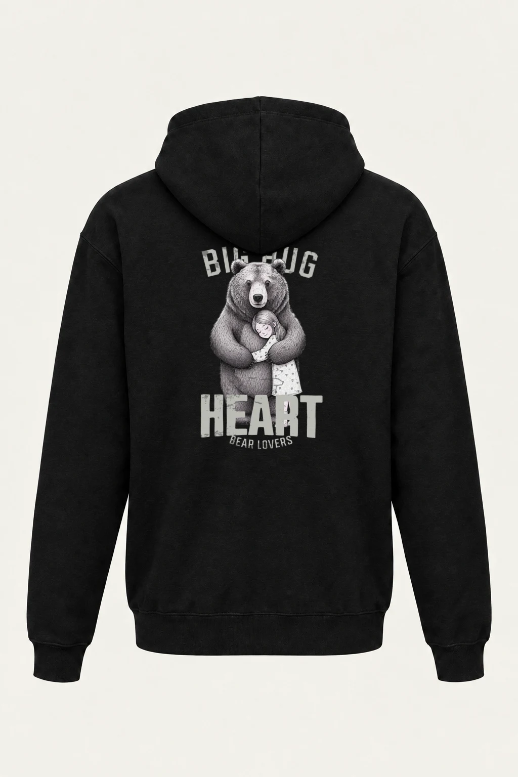 "Bear Hug Heart" Heavy Blend Unisex Pullover Hoodie | Gildan 18500
